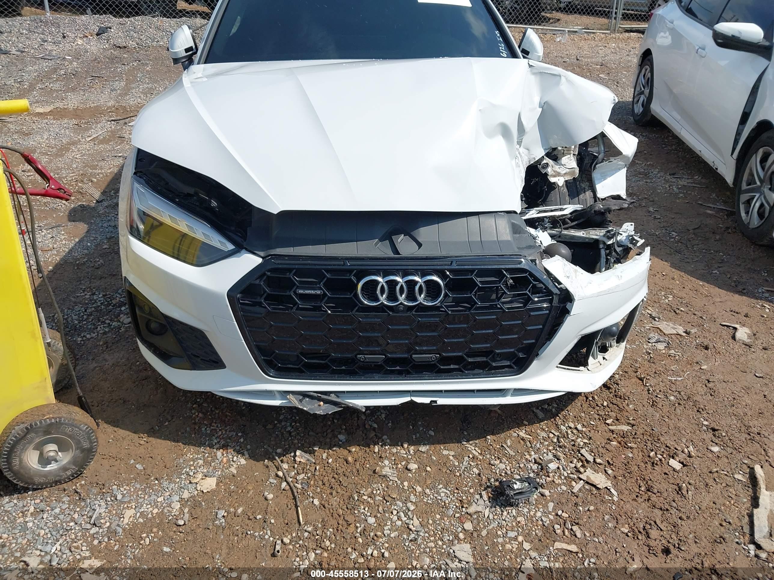 2021 Audi A5 Sportback Premium Plus 45 Tfsi Quattro S Tronic White vin: WAUFACF59MA019199