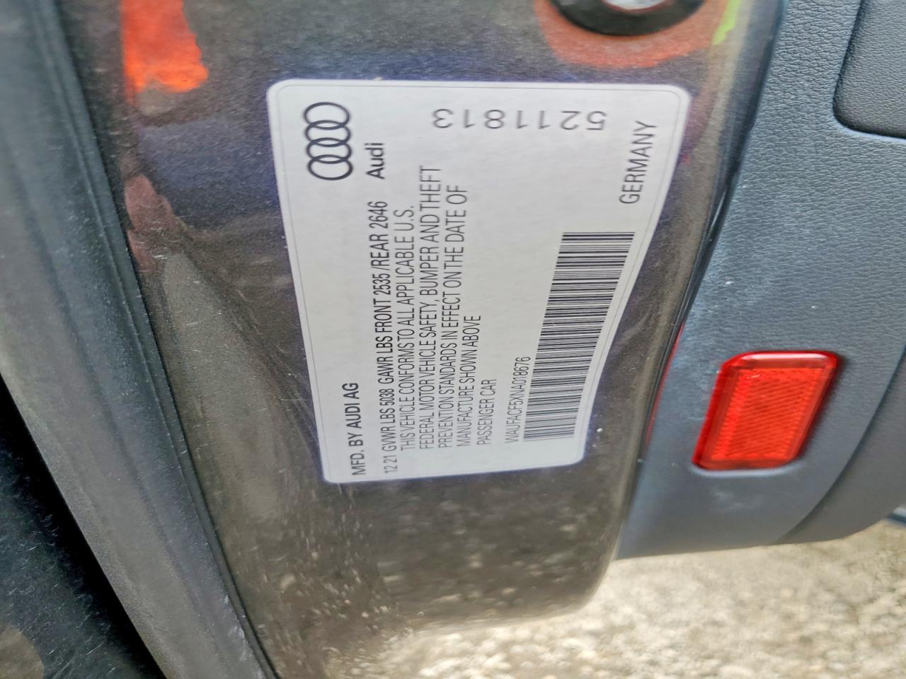 2022 Audi A5 Premium Plus 45 Charcoal vin: WAUFACF5XNA018676