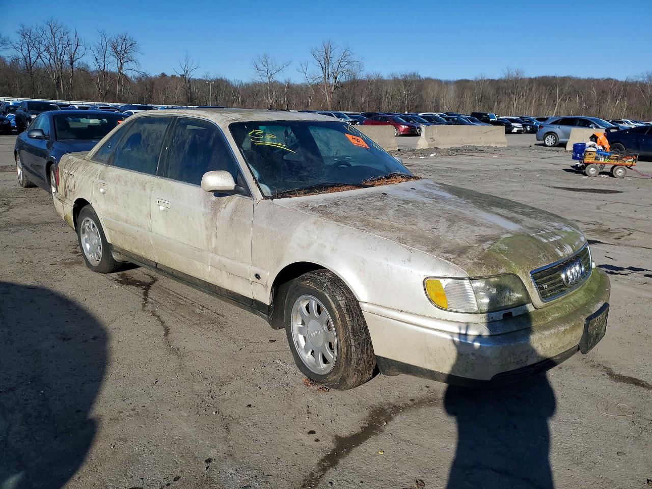 1995 Audi A6 White vin: WAUFB84A3SN023345