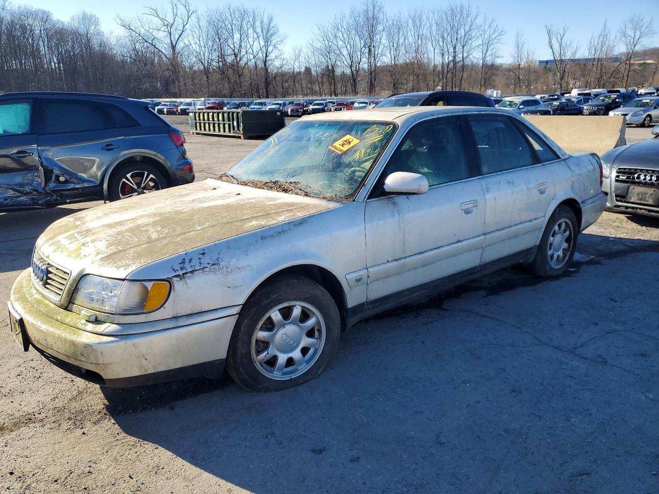 1995 Audi A6 White vin: WAUFB84A3SN023345