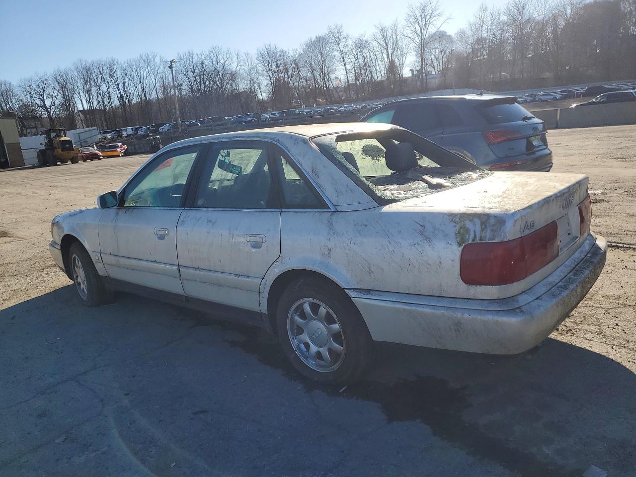 1995 Audi A6 White vin: WAUFB84A3SN023345
