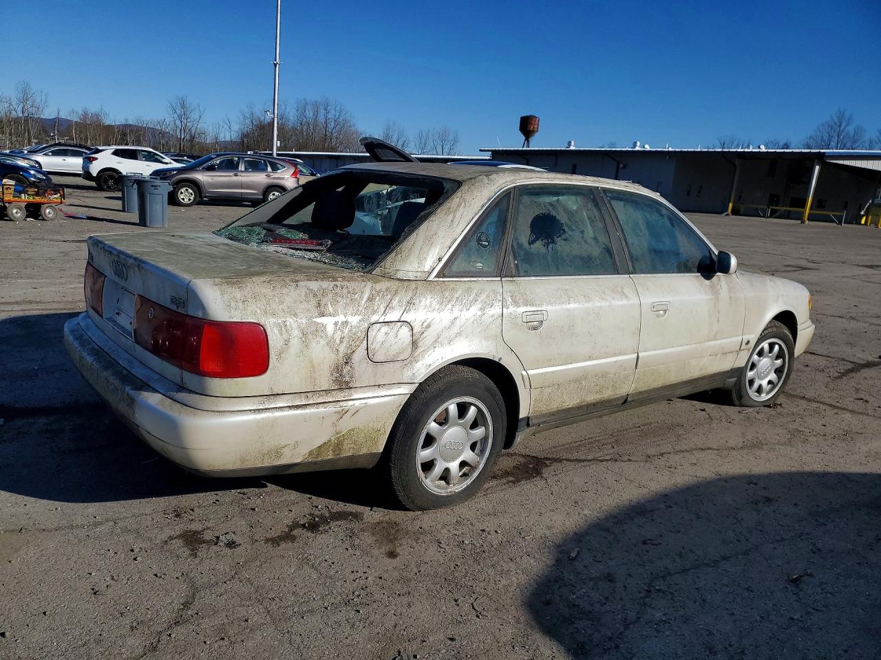 1995 Audi A6 White vin: WAUFB84A3SN023345
