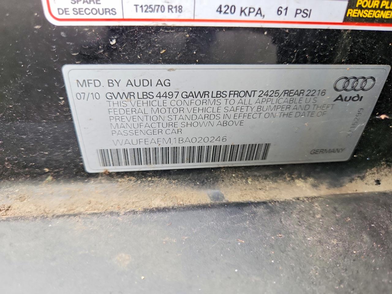 2011 Audi A3 Premium Black vin: WAUFEAFM1BA020246