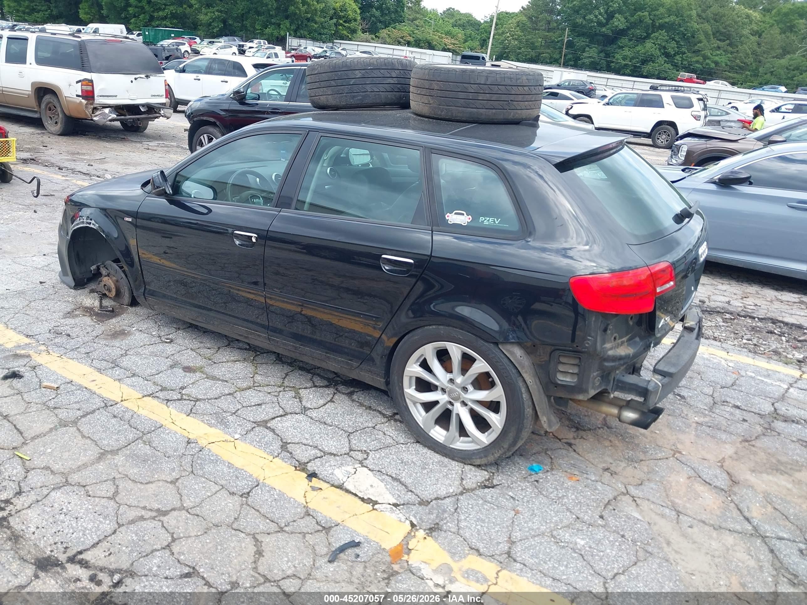 2012 Audi A3 2.0t Premium Black vin: WAUFEAFM8CA042424