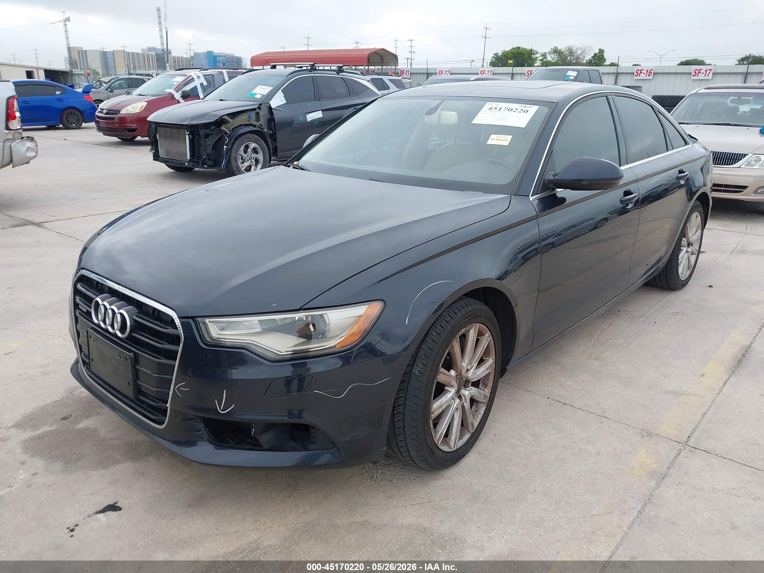 2015 Audi A6 2.0t Premium Dark Blue vin: WAUFFAFC0FN033279