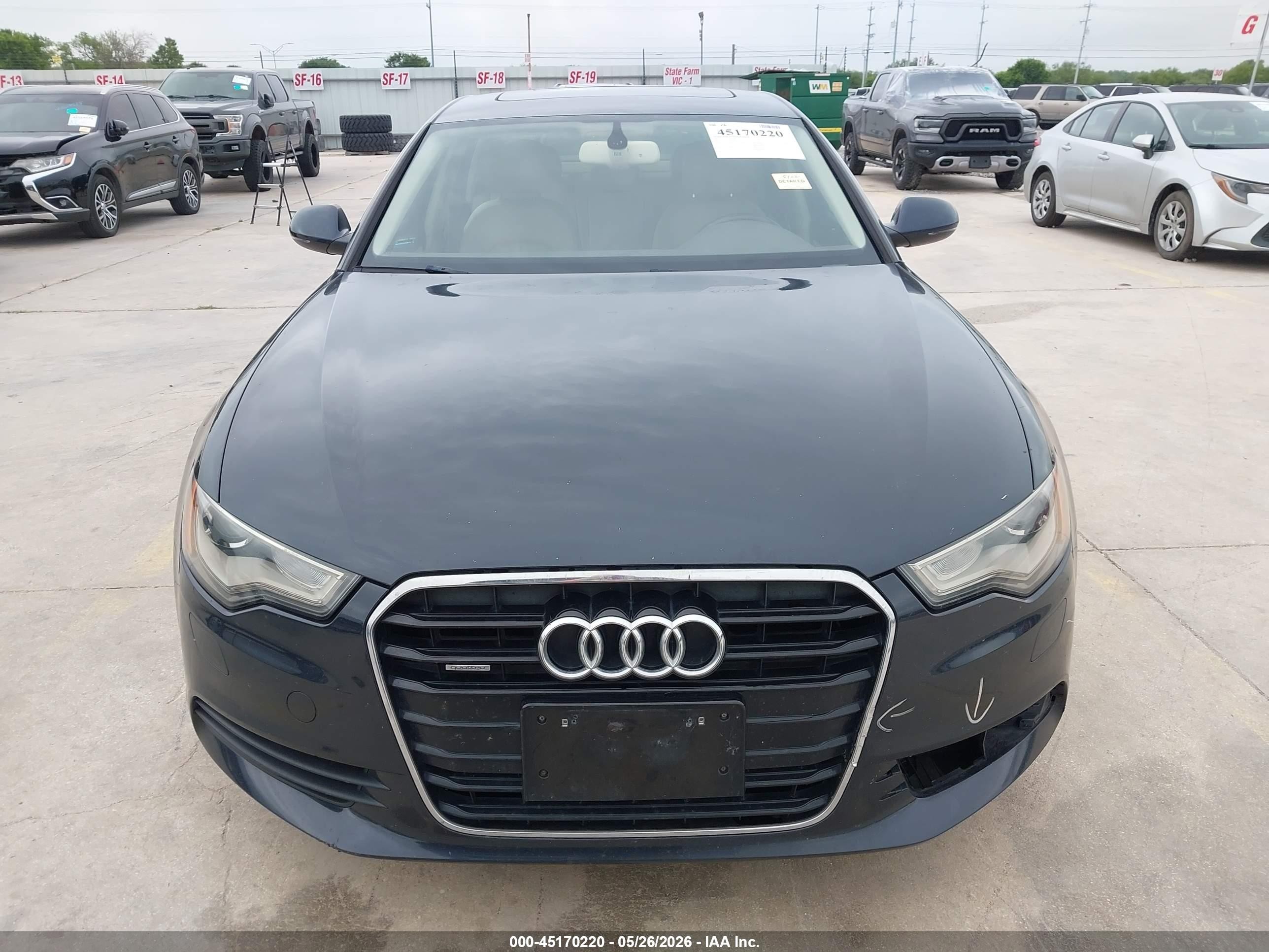 2015 Audi A6 2.0t Premium Dark Blue vin: WAUFFAFC0FN033279
