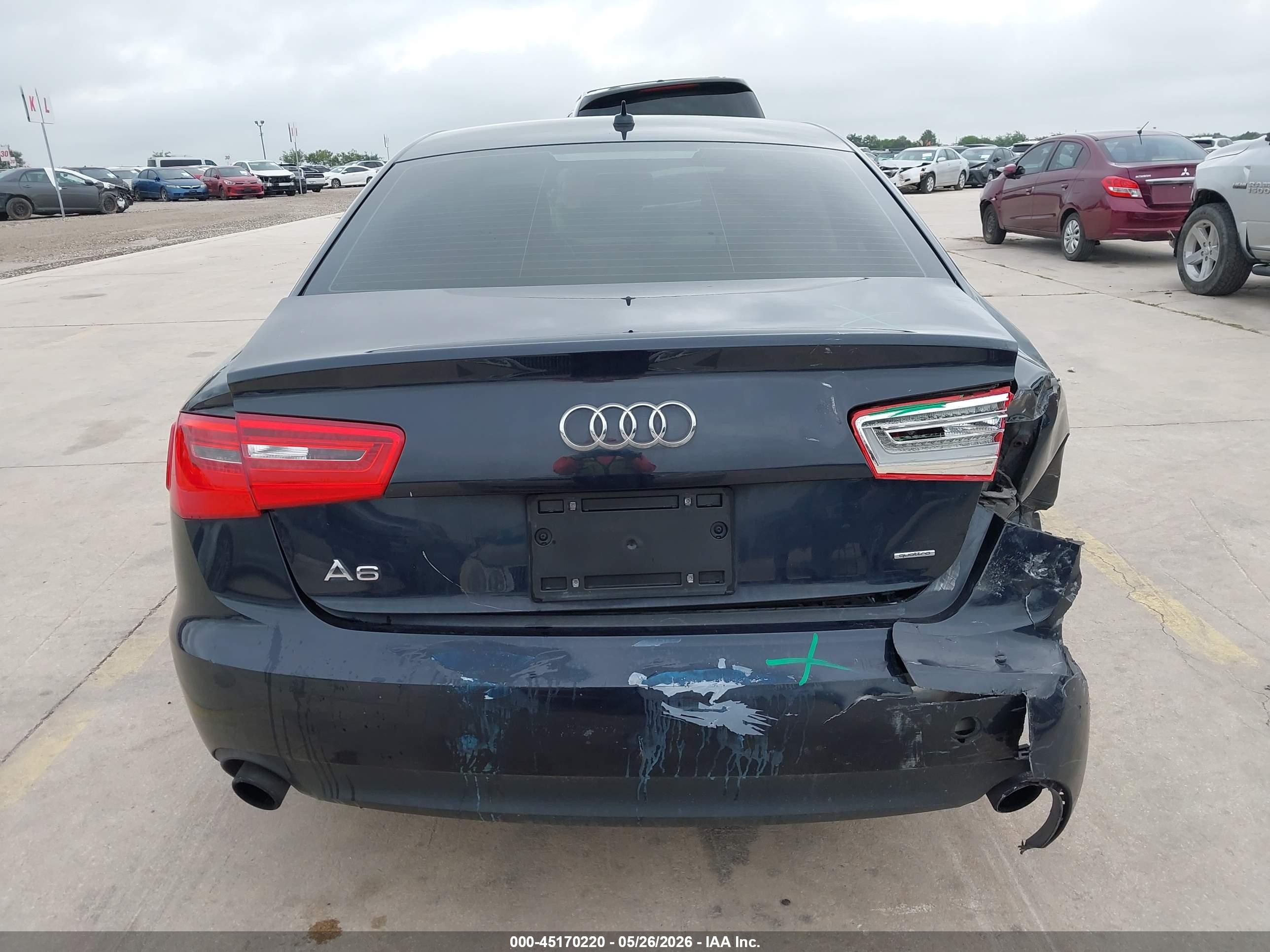2015 Audi A6 2.0t Premium Dark Blue vin: WAUFFAFC0FN033279