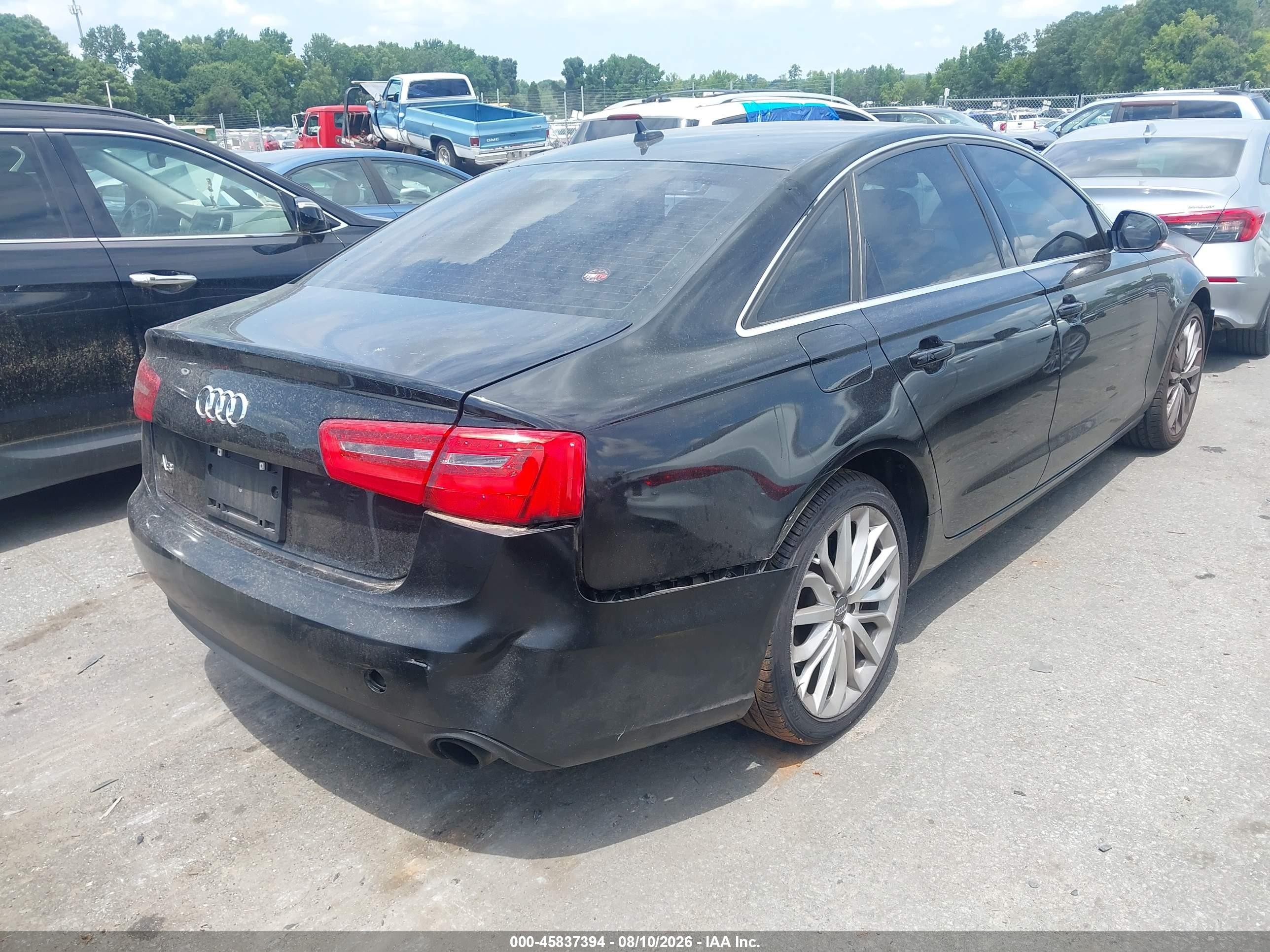 2014 Audi A6 2.0t Premium Black vin: WAUFFAFC1EN052664