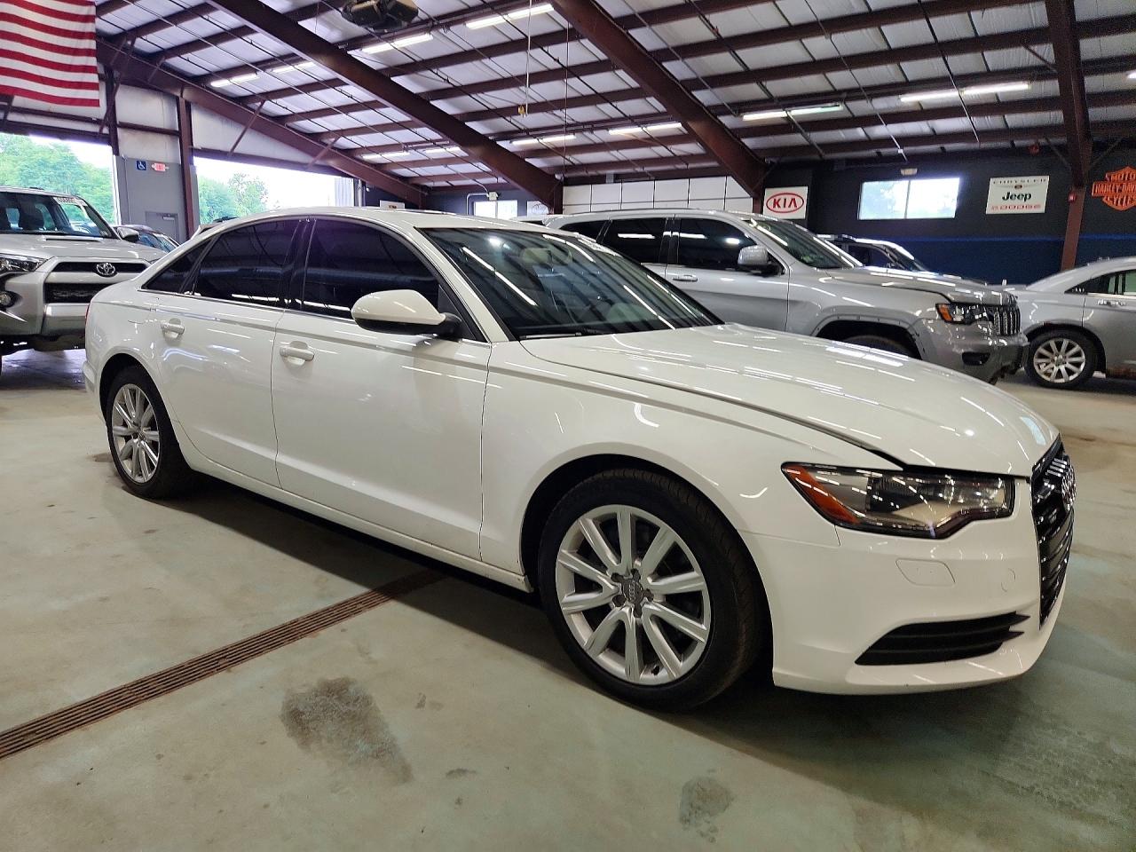 2015 Audi A6 Premium White vin: WAUFFAFC2FN031548