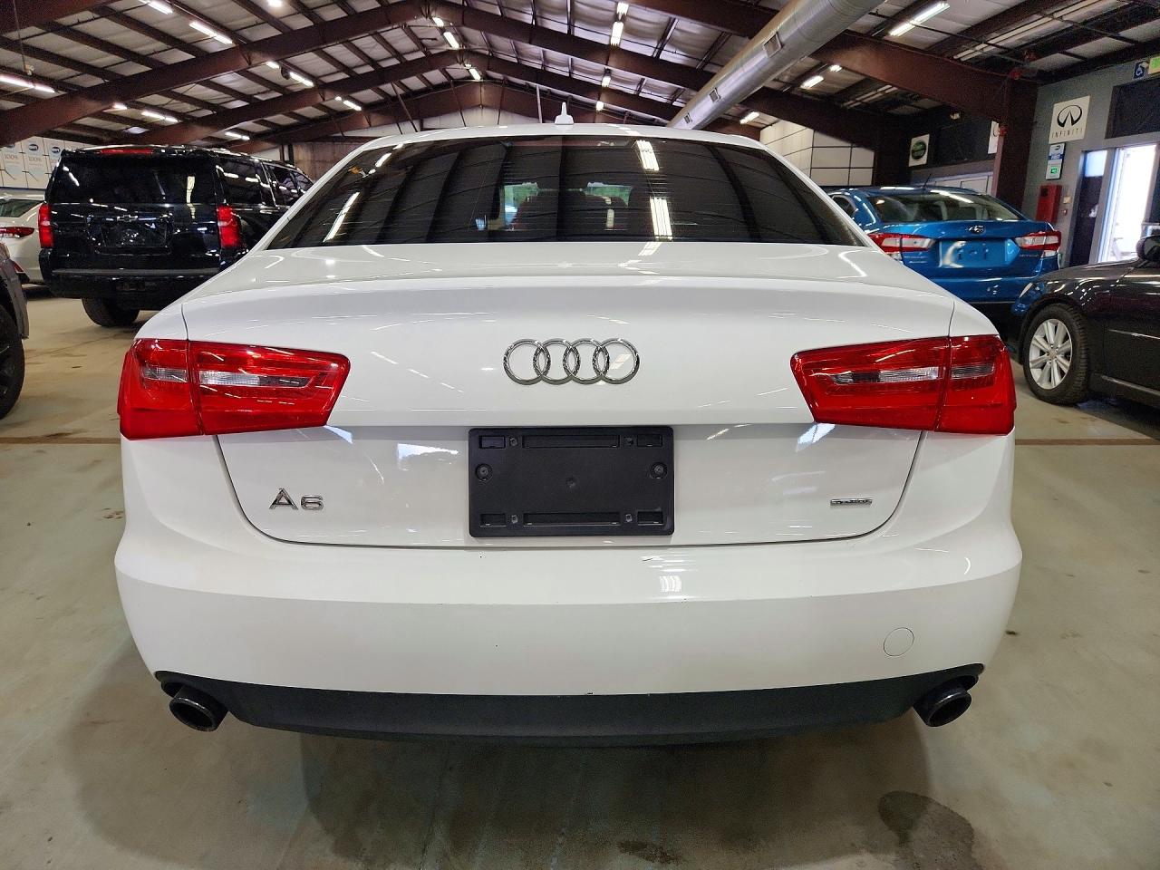 2015 Audi A6 Premium White vin: WAUFFAFC2FN031548