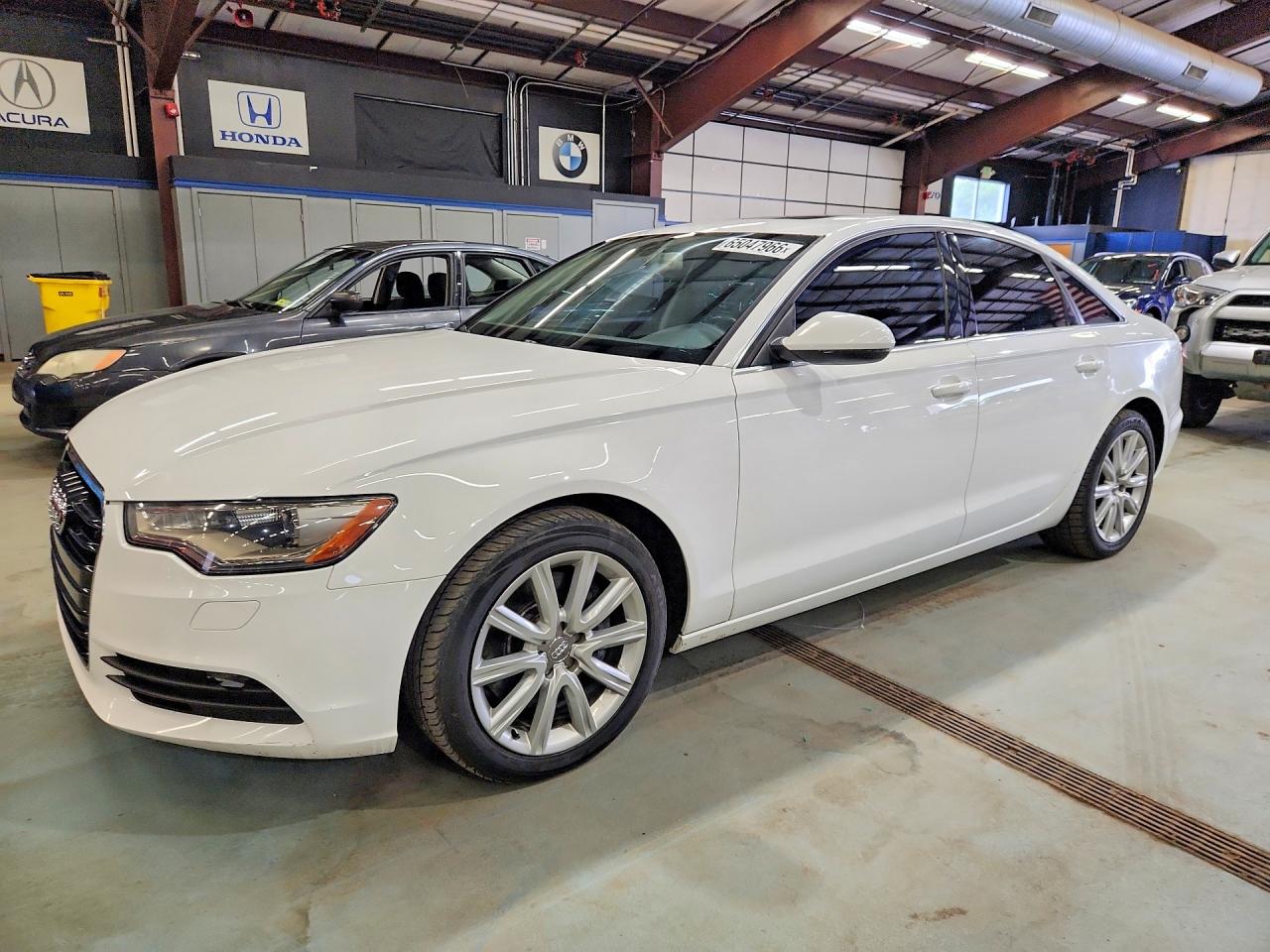 2015 Audi A6 Premium White vin: WAUFFAFC2FN031548
