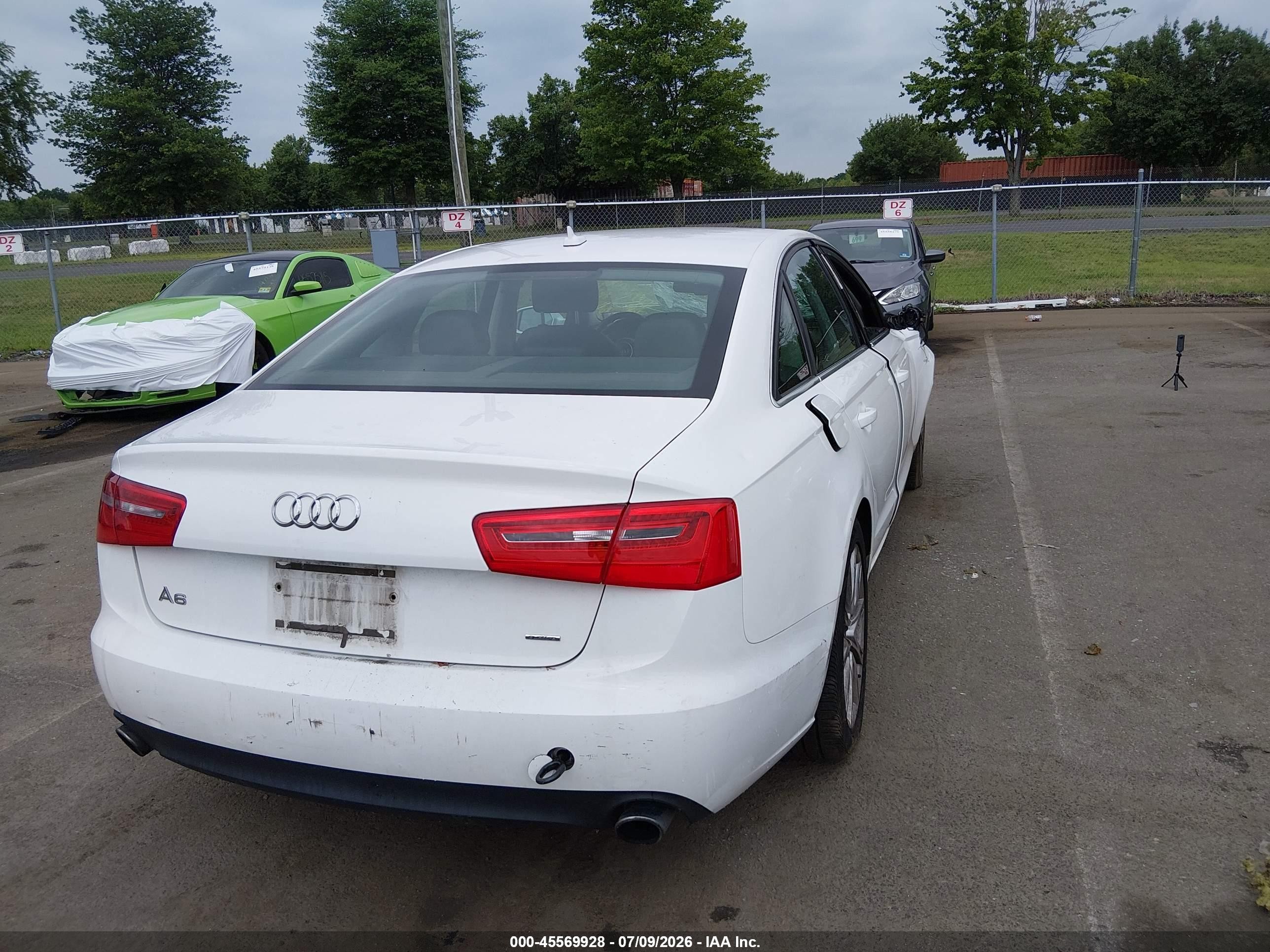 2015 Audi A6 2.0t Premium White vin: WAUFFAFC3FN032319