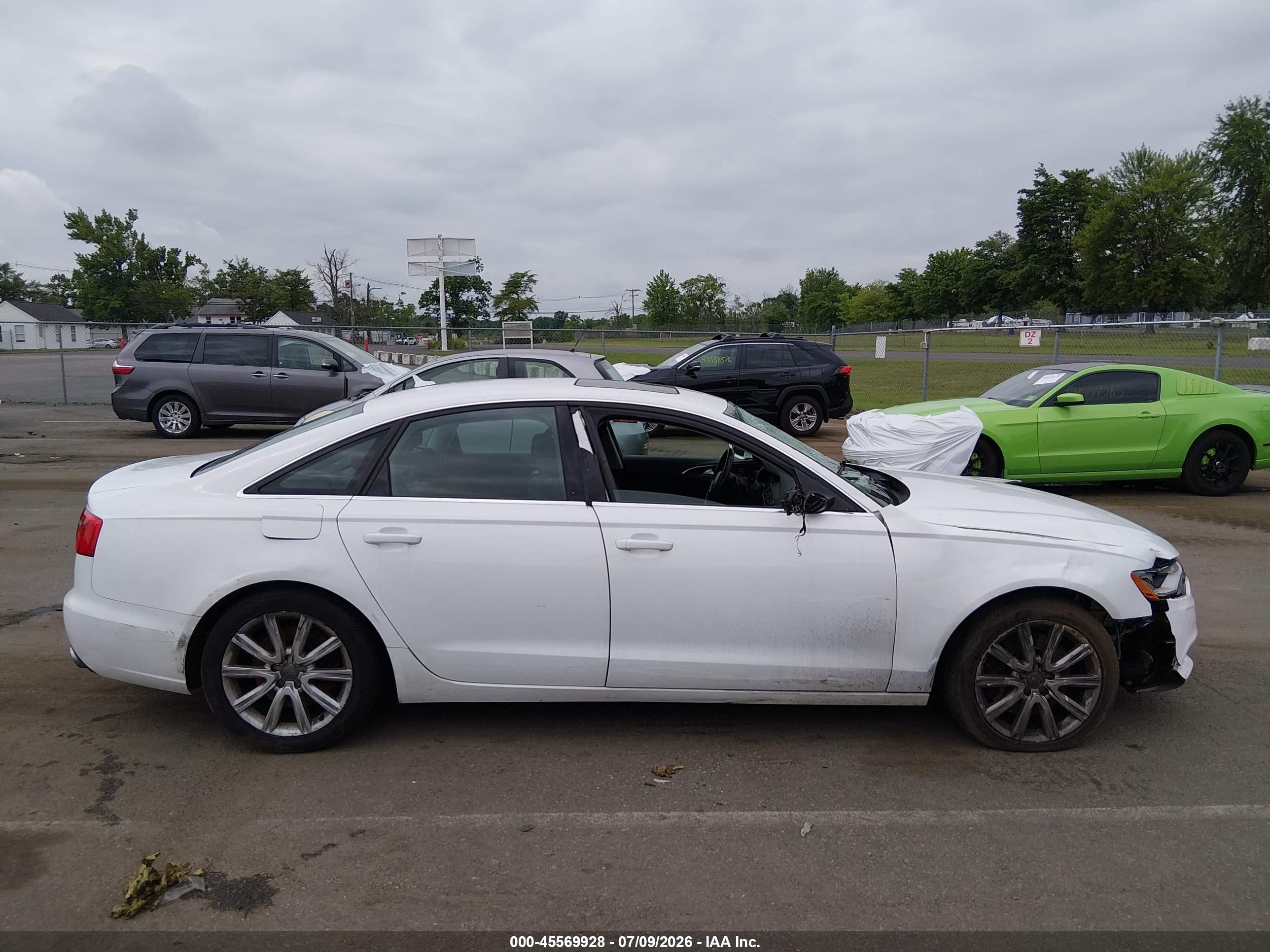 2015 Audi A6 2.0t Premium White vin: WAUFFAFC3FN032319
