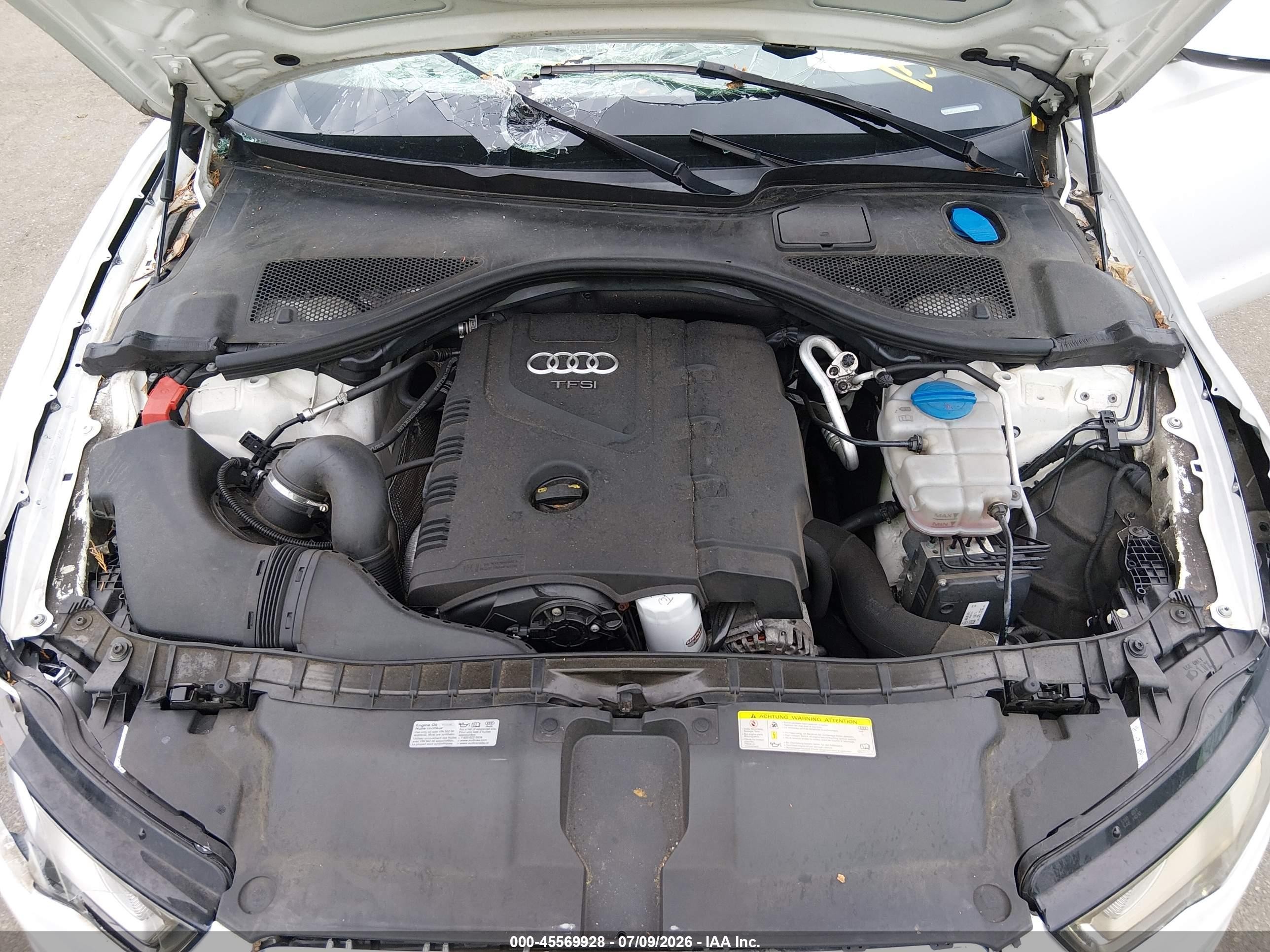 2015 Audi A6 2.0t Premium White vin: WAUFFAFC3FN032319