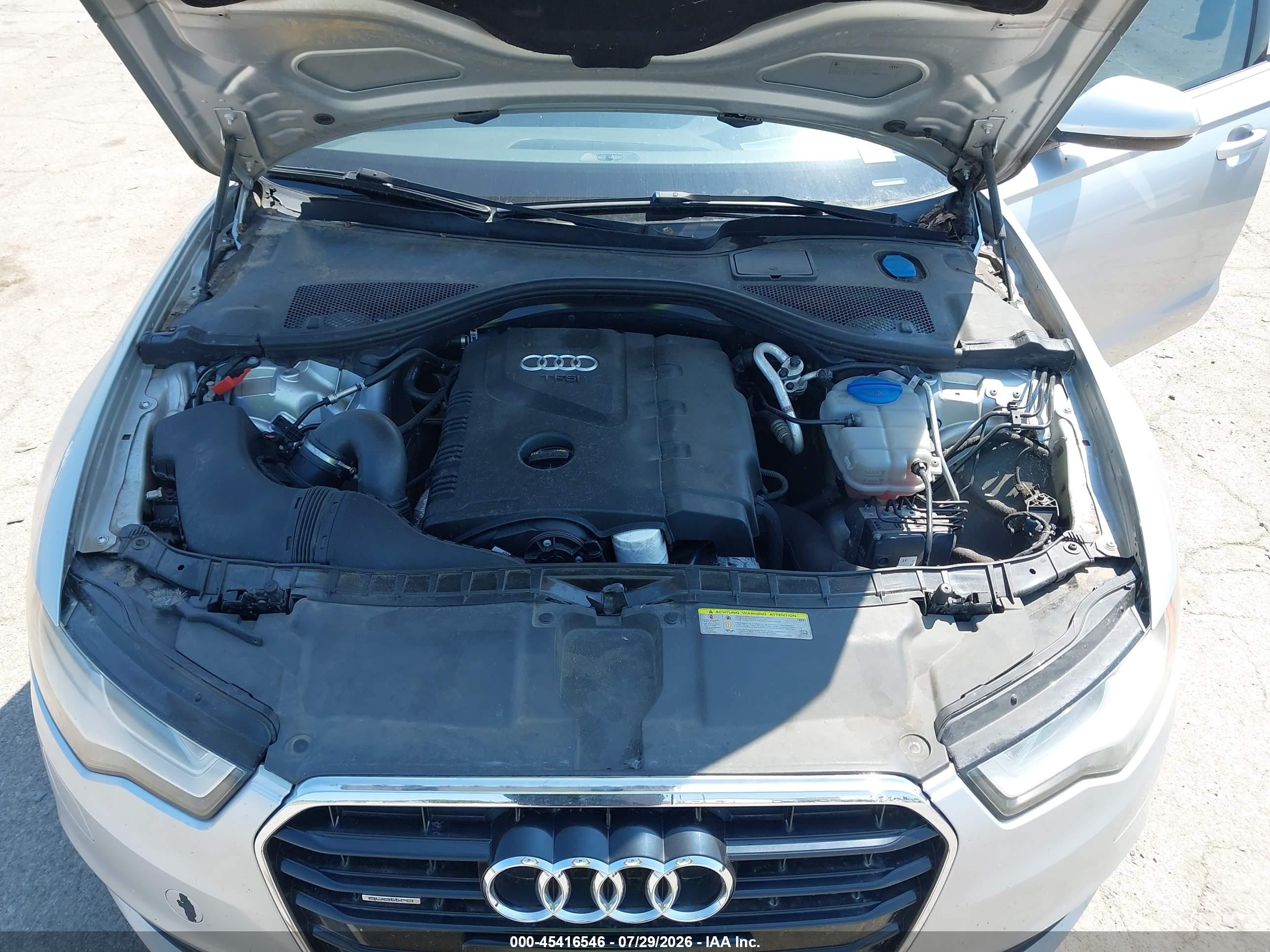 2014 Audi A6 2.0t Premium Silver vin: WAUFFAFC4EN057017