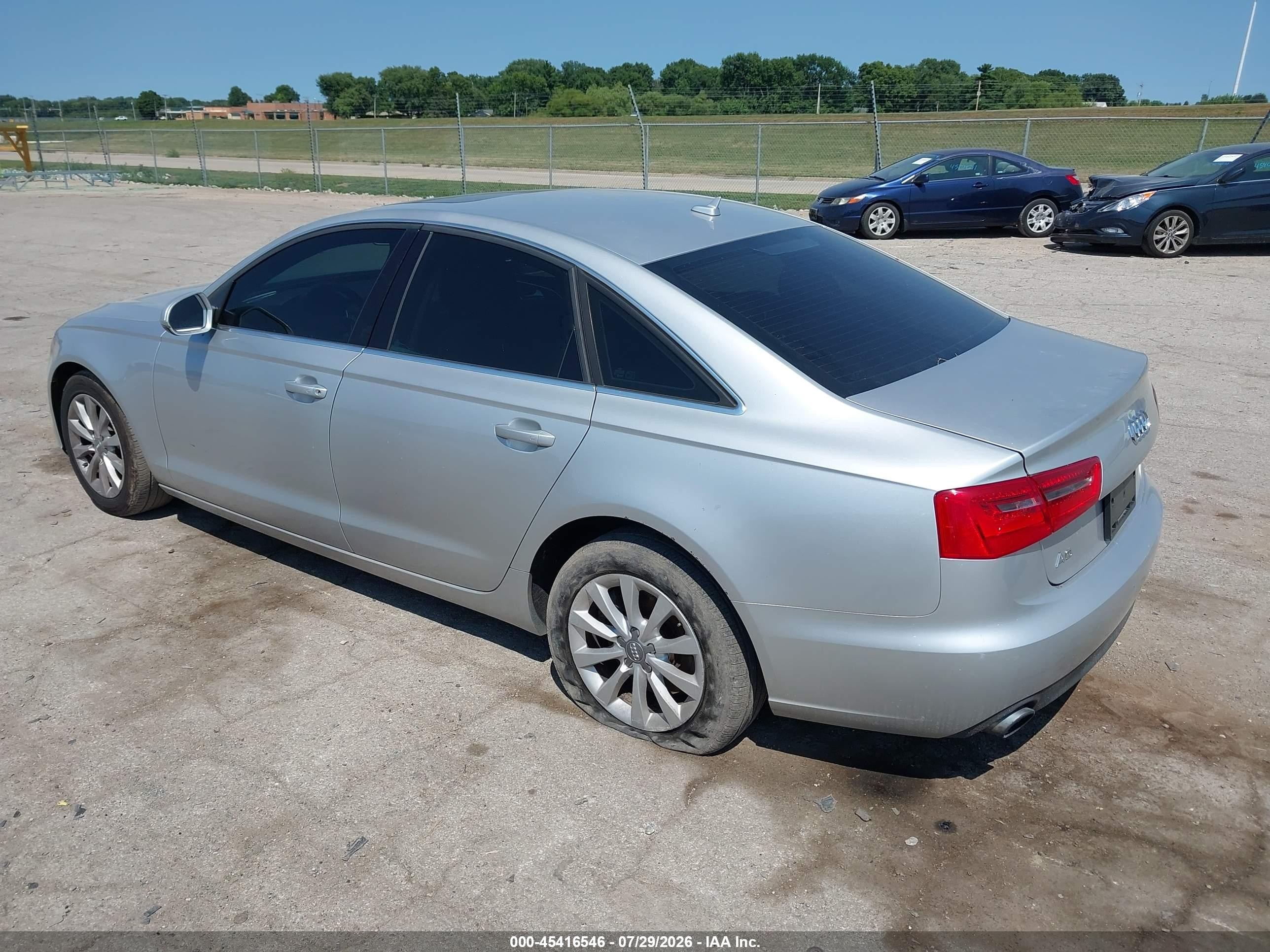2014 Audi A6 2.0t Premium Silver vin: WAUFFAFC4EN057017