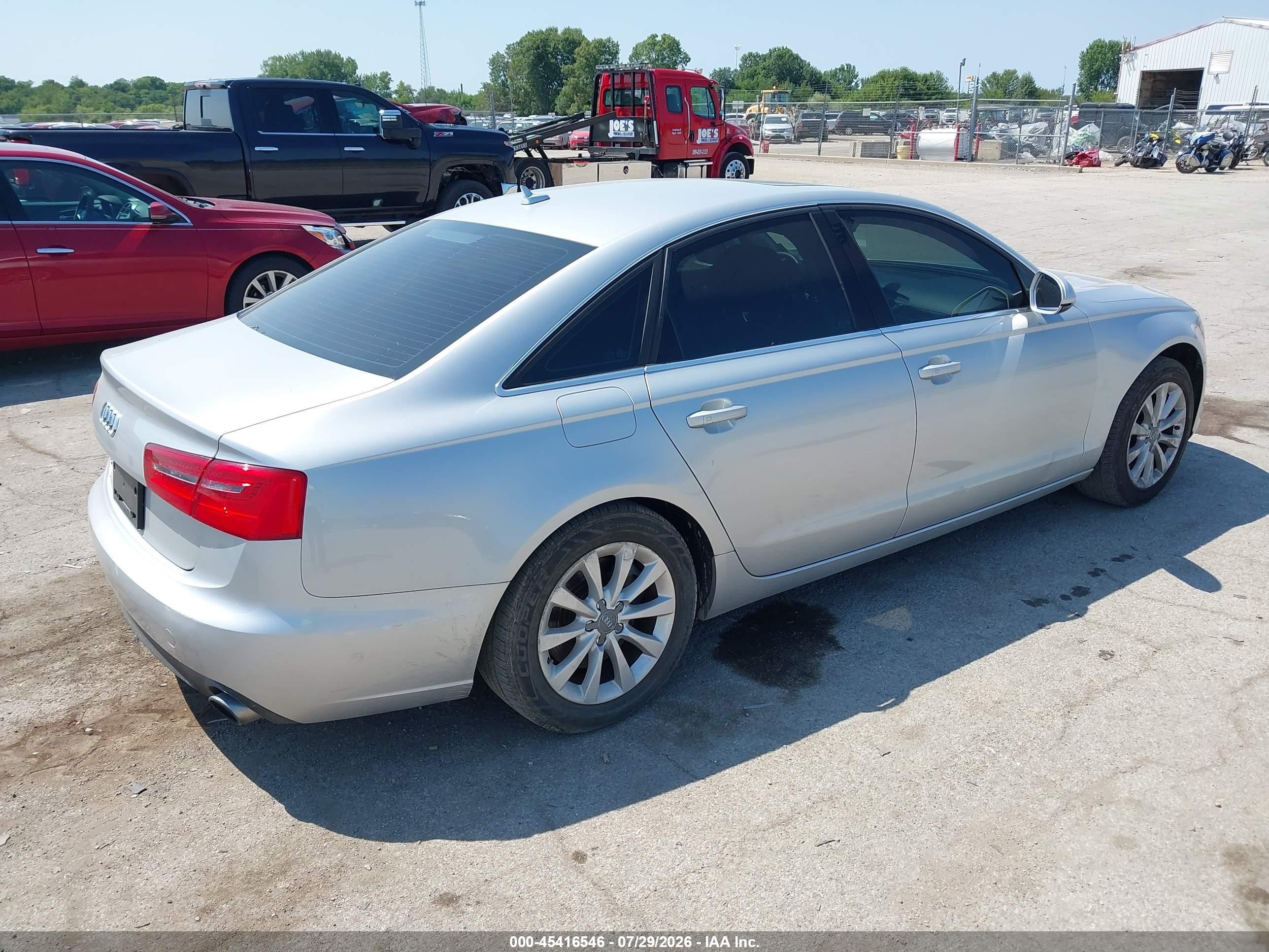 2014 Audi A6 2.0t Premium Silver vin: WAUFFAFC4EN057017