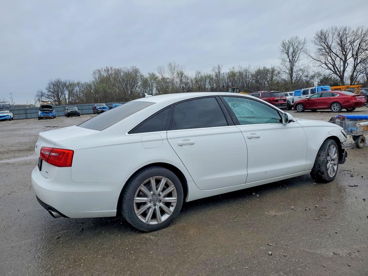 2015 Audi A6 Premium White vin: WAUFFAFC5FN026912