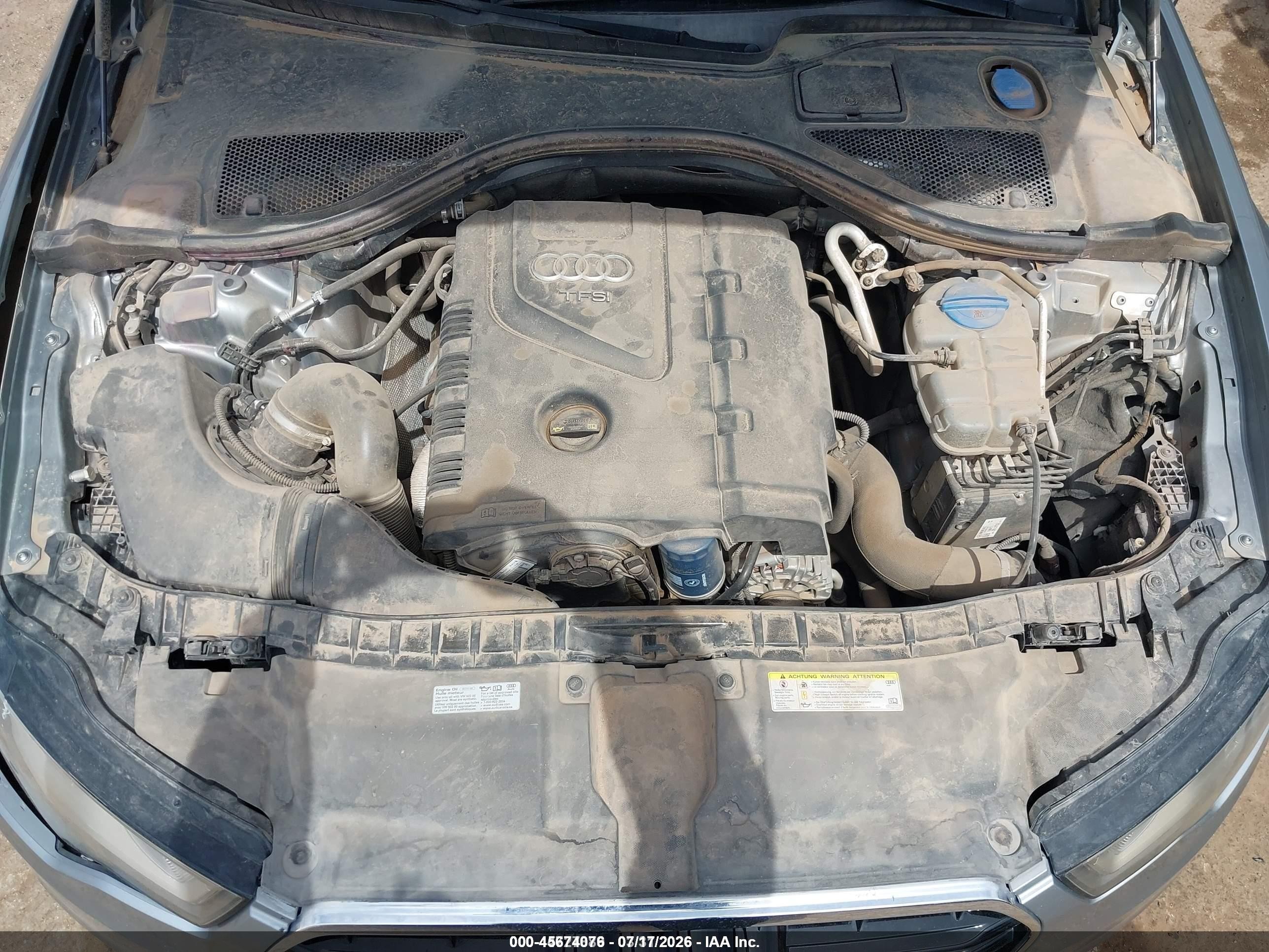 2015 Audi A6 2.0t Premium Серебряный vin: WAUFFAFC8FN017914
