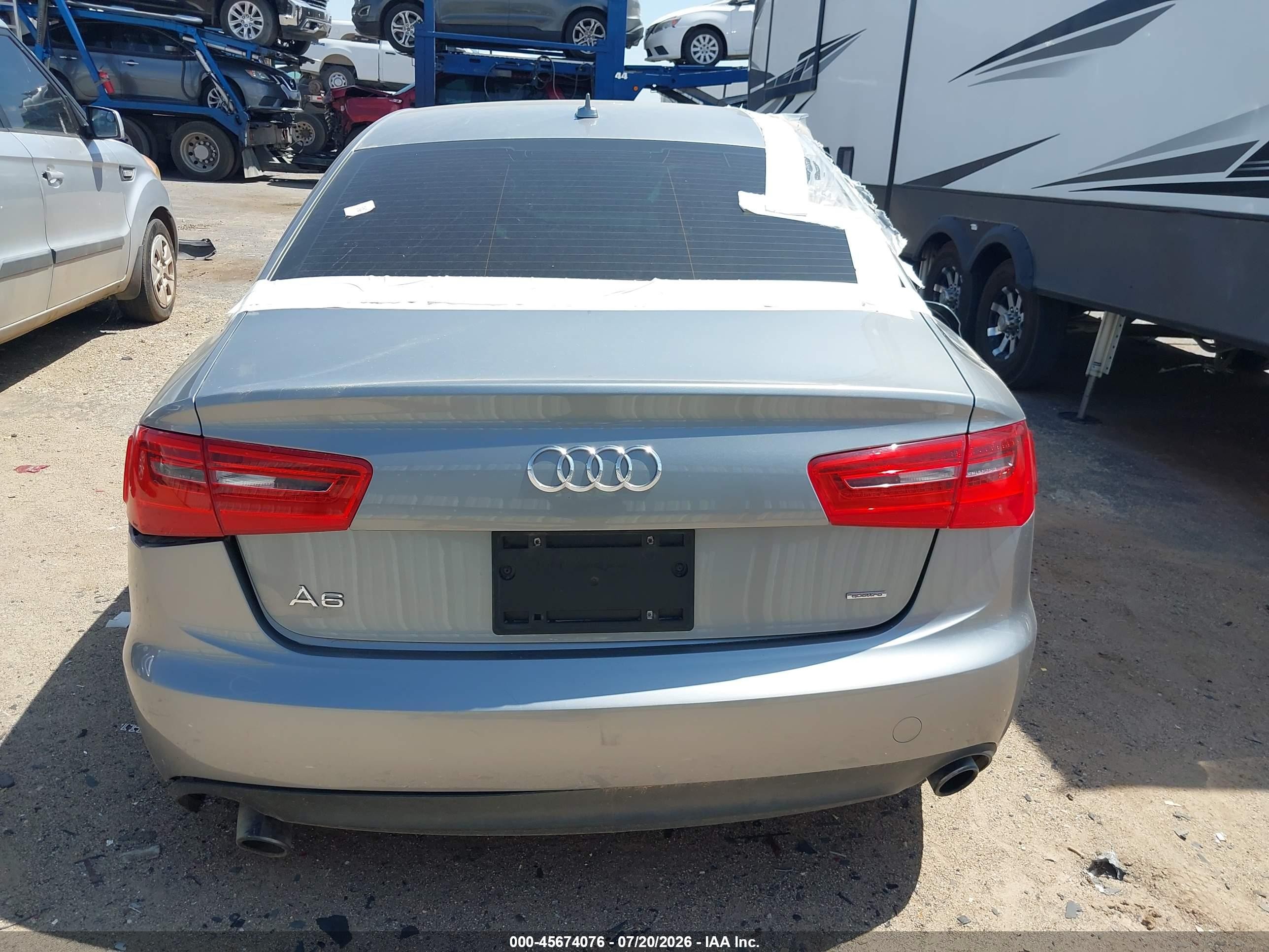 2015 Audi A6 2.0t Premium Серебряный vin: WAUFFAFC8FN017914