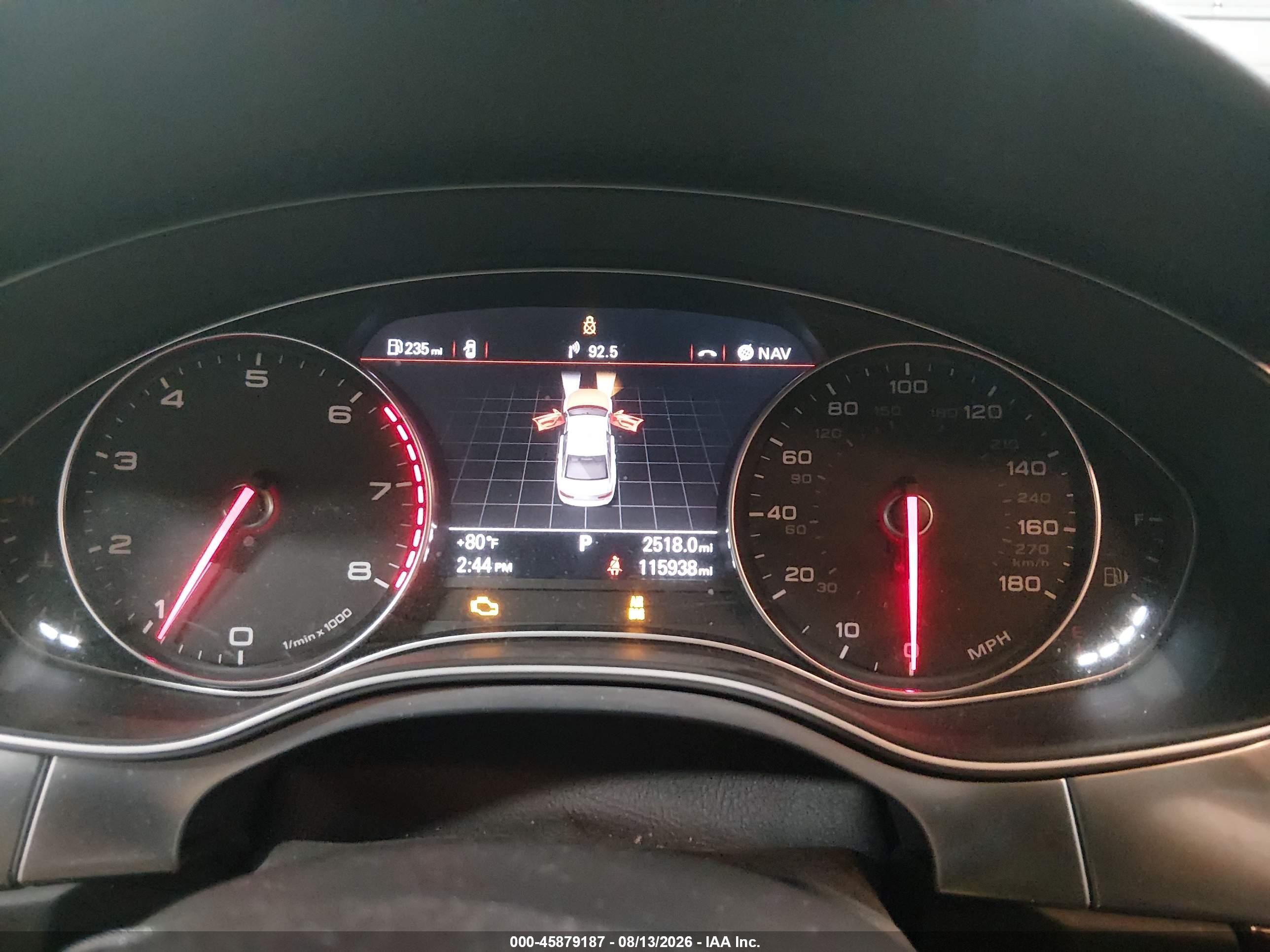 2015 Audi A6 2.0t Premium Серебряный vin: WAUFFAFC9FN016268