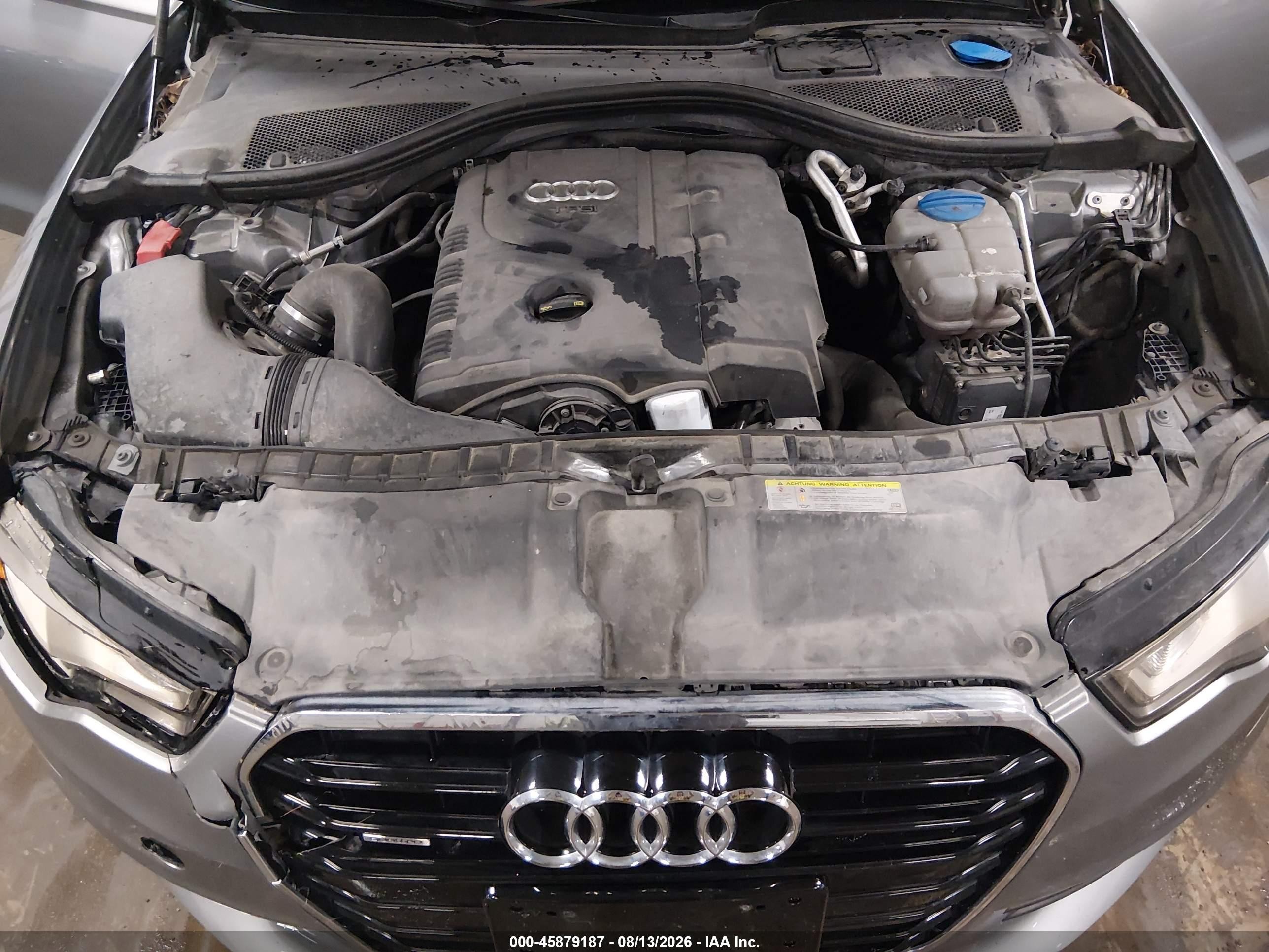 2015 Audi A6 2.0t Premium Серебряный vin: WAUFFAFC9FN016268