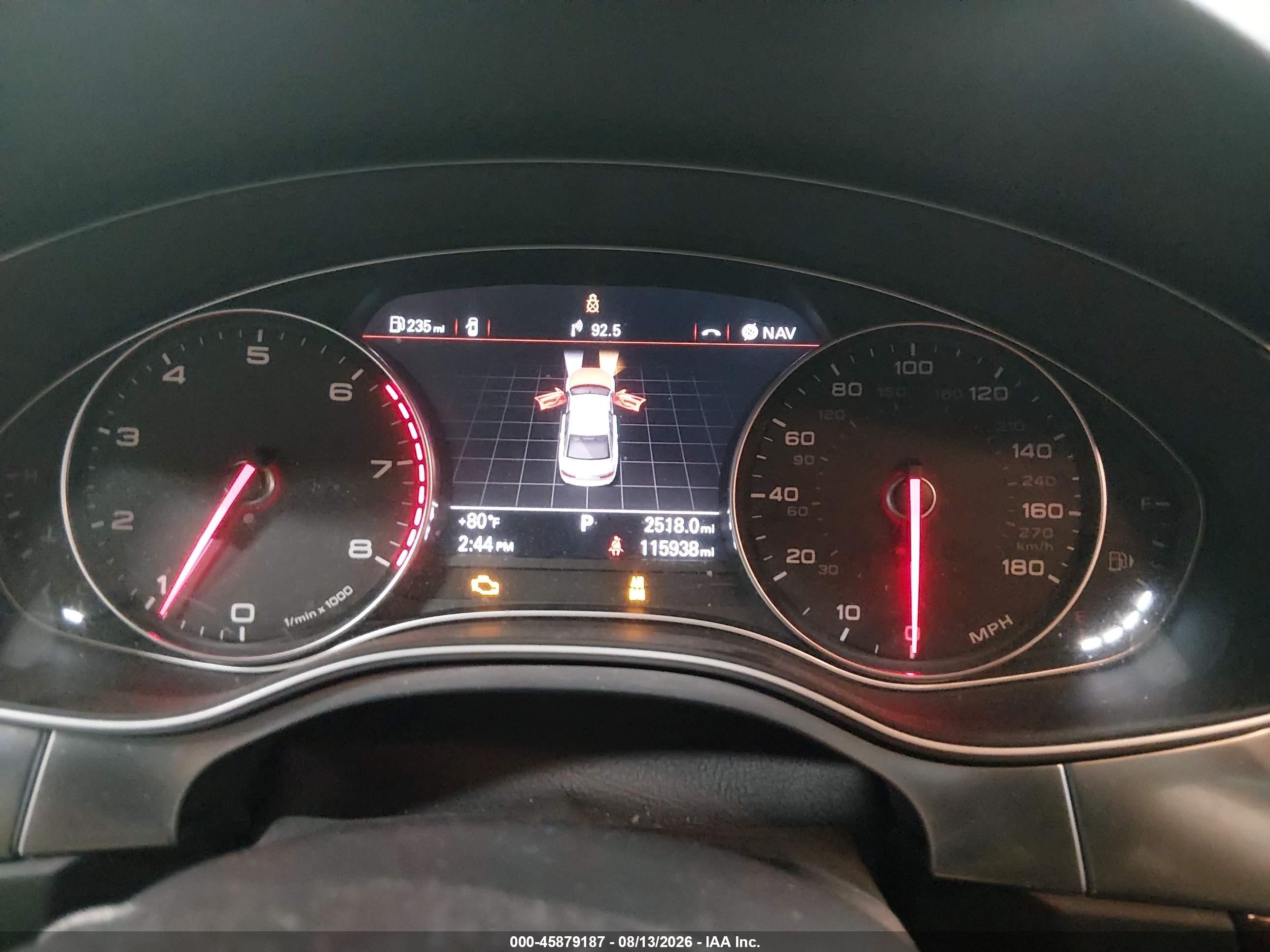 2015 Audi A6 2.0t Premium Серебряный vin: WAUFFAFC9FN016268
