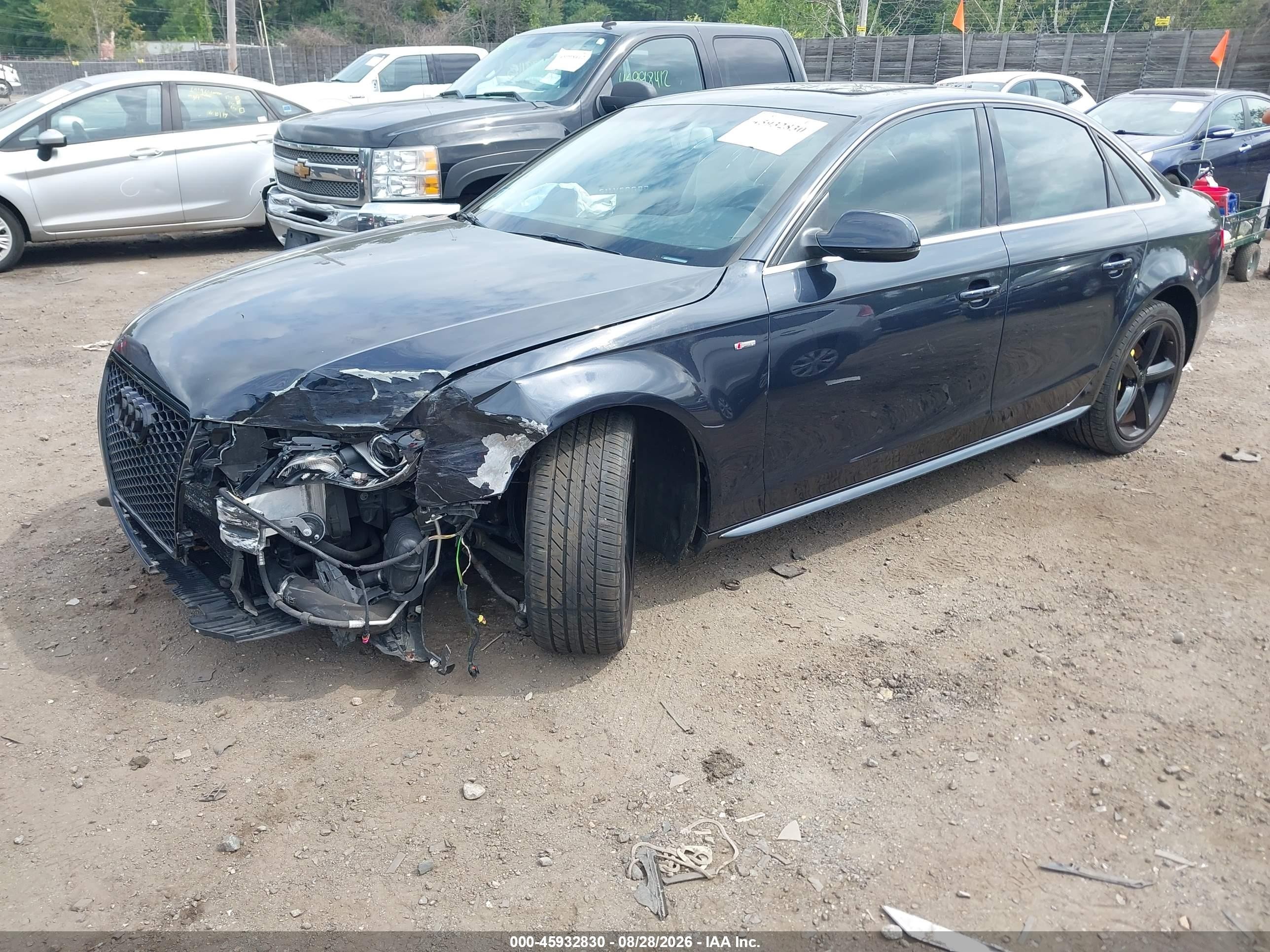 2012 Audi A4 2.0t Premium Plus Черный vin: WAUFFAFL0CA099995