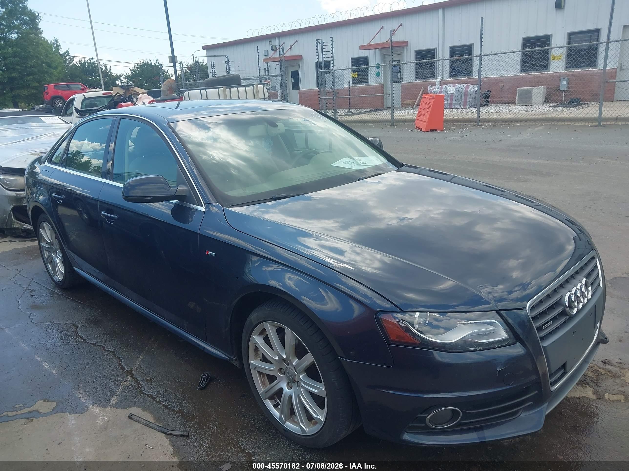 2012 Audi A4 2.0t Premium Plus Dark Blue vin: WAUFFAFL0CA119629