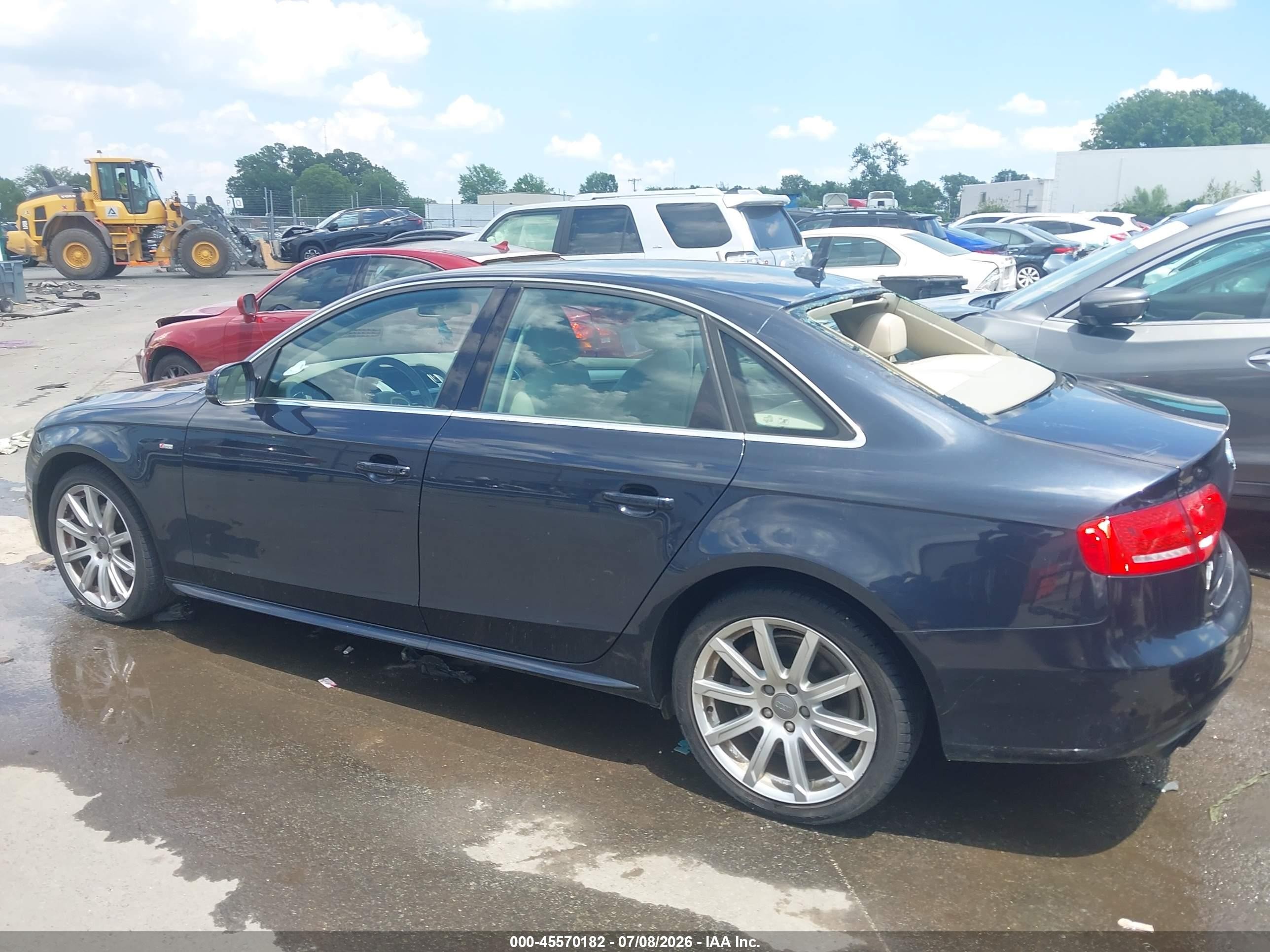 2012 Audi A4 2.0t Premium Plus Dark Blue vin: WAUFFAFL0CA119629