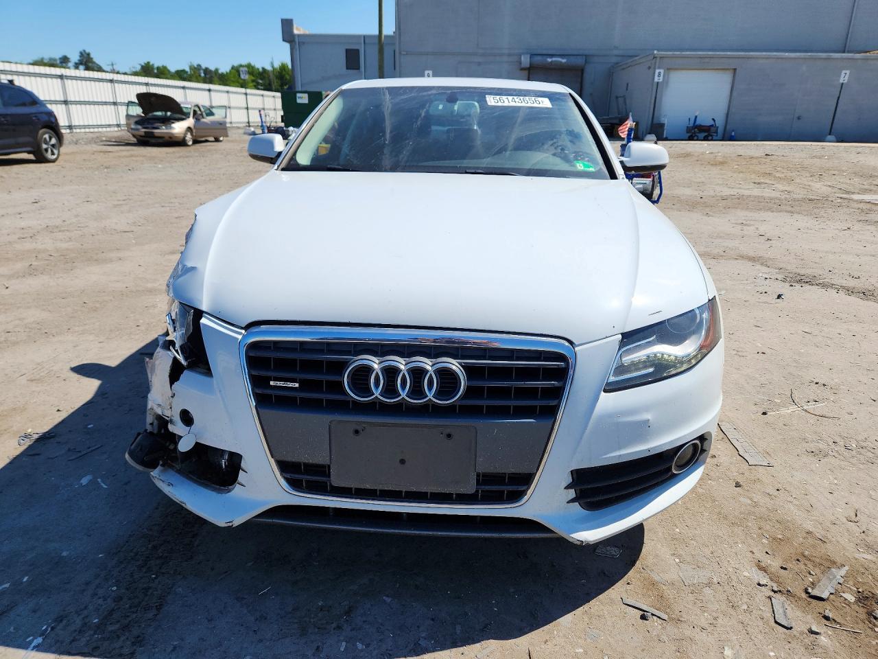2012 Audi A4 Premium Plus White vin: WAUFFAFL0CN015635