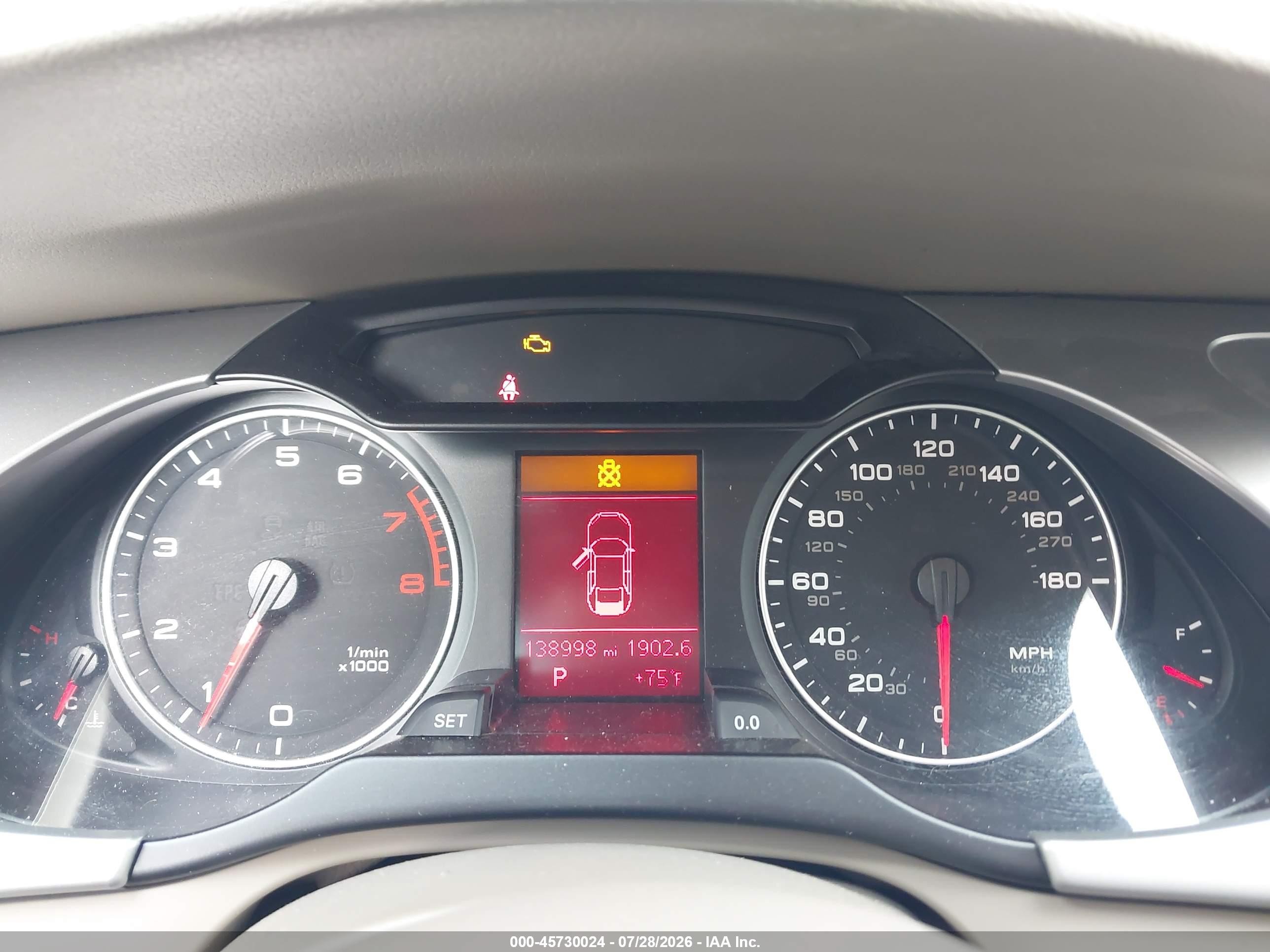 2012 Audi A4 2.0t Premium Plus White vin: WAUFFAFL0CN020690