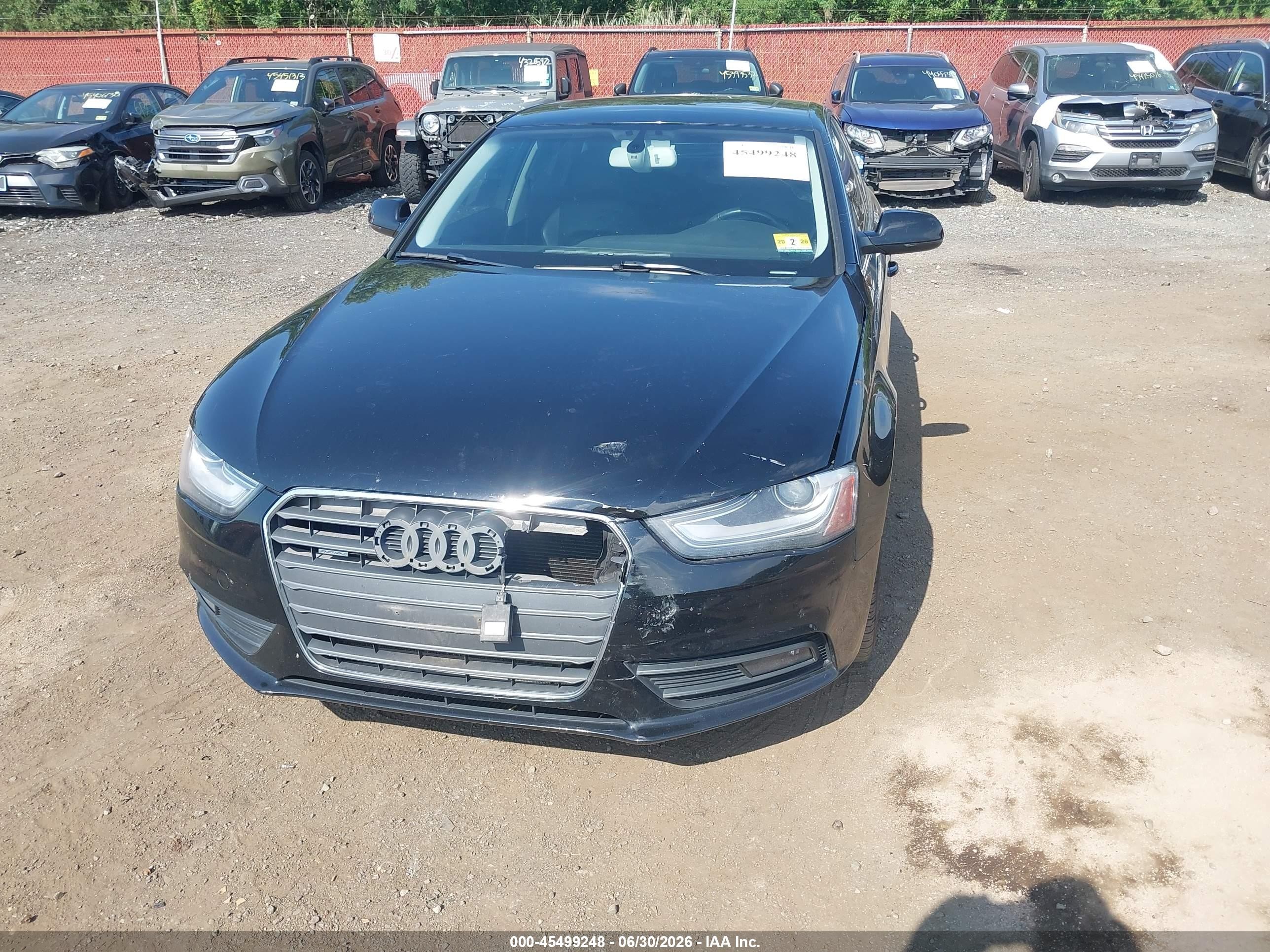 2013 Audi A4 2.0t Premium Black vin: WAUFFAFL0DN007049