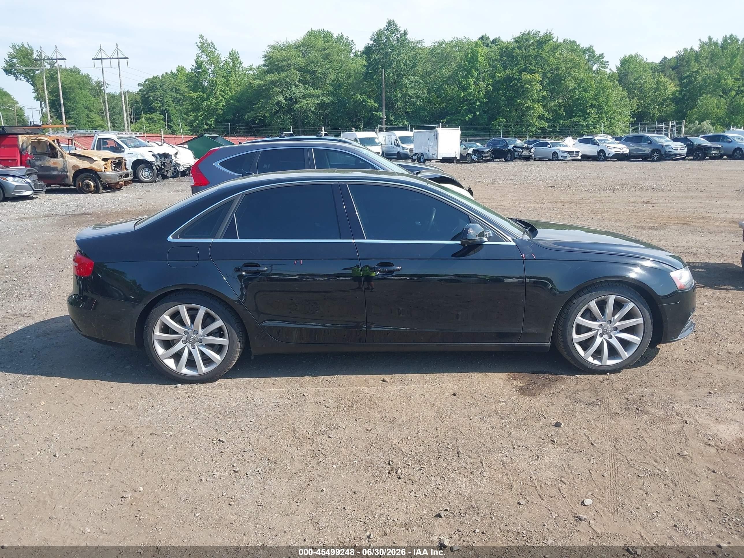 2013 Audi A4 2.0t Premium Black vin: WAUFFAFL0DN007049