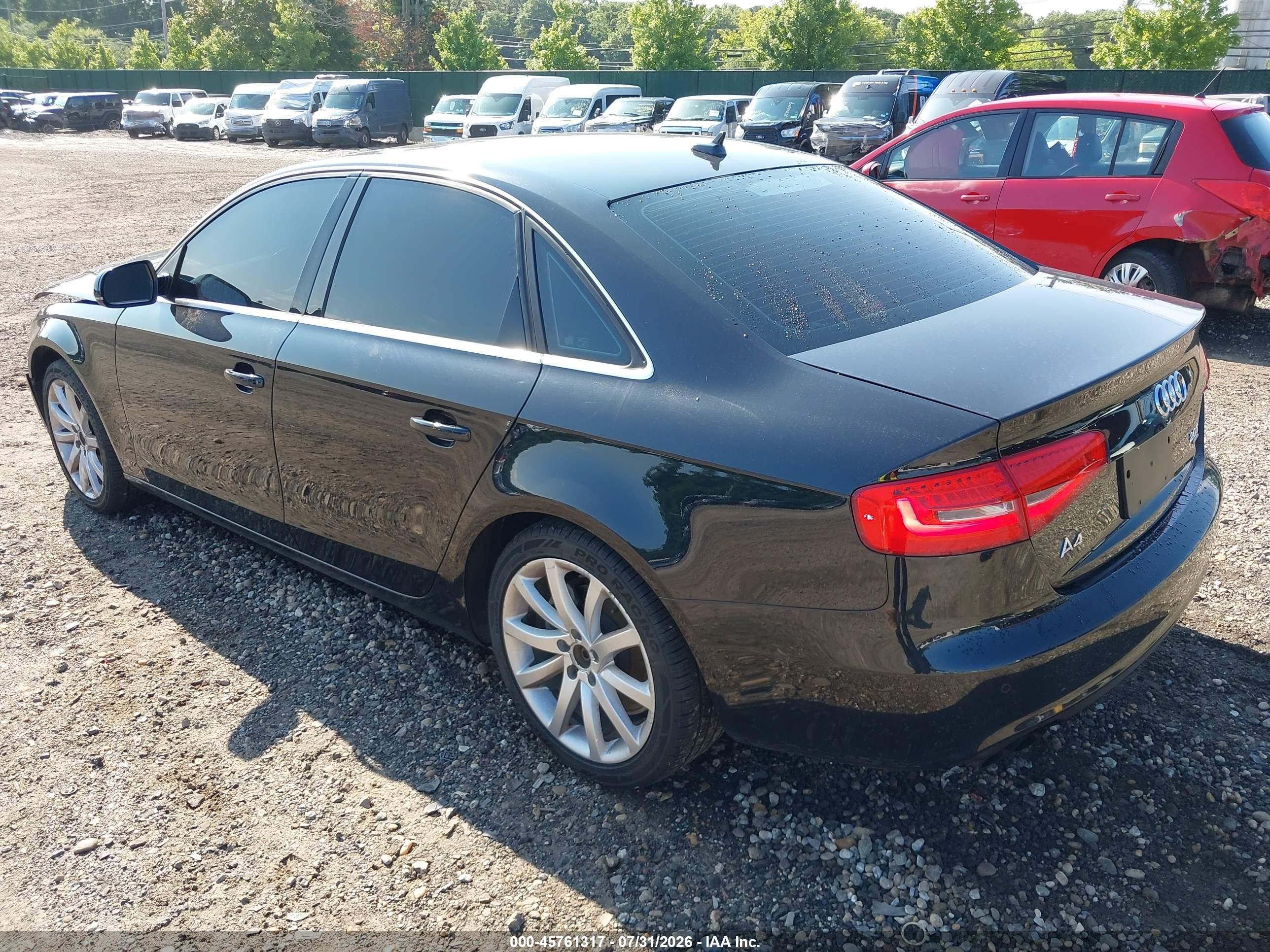 2013 Audi A4 2.0t Premium Black vin: WAUFFAFL0DN012493