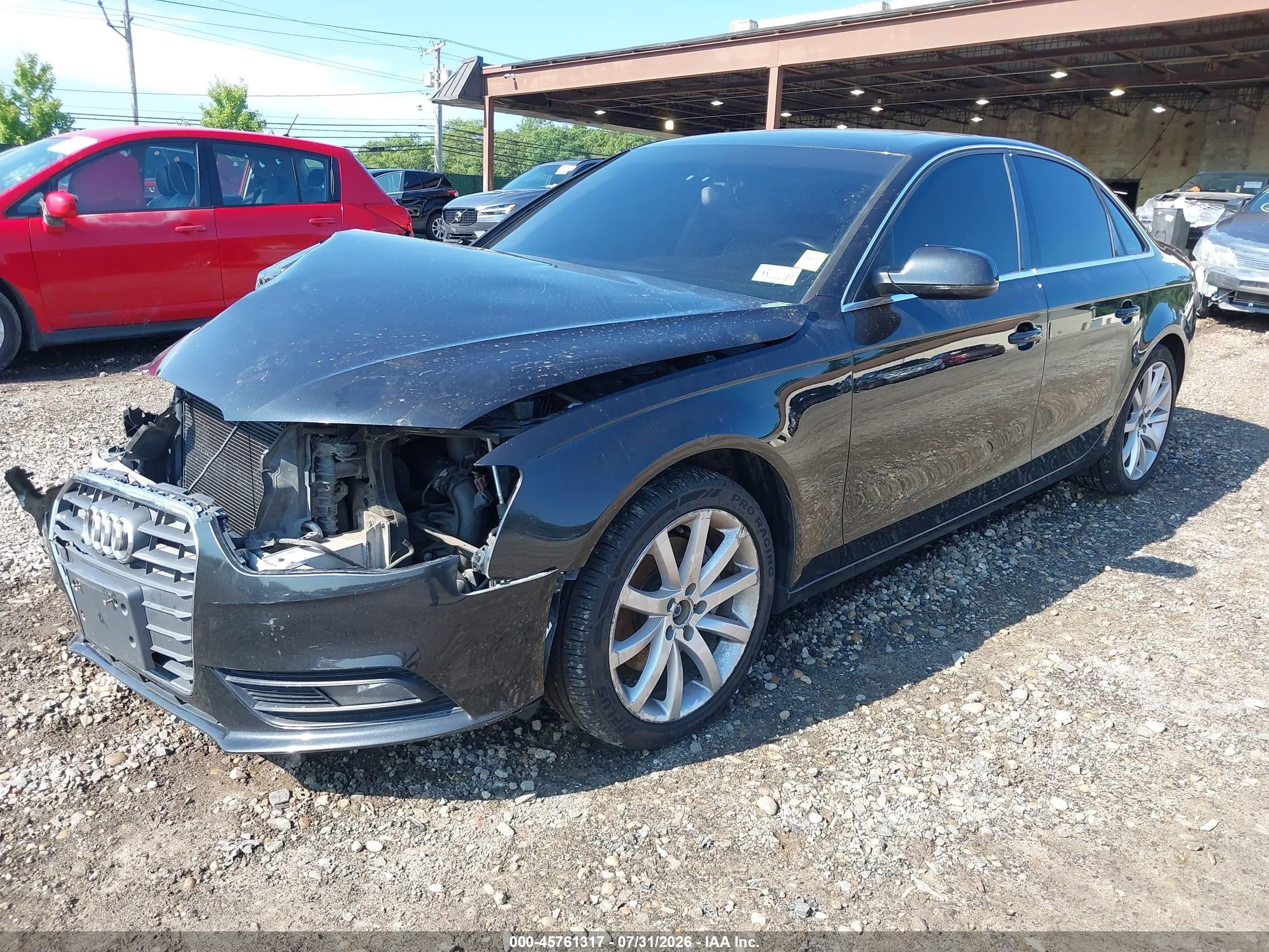 2013 Audi A4 2.0t Premium Black vin: WAUFFAFL0DN012493