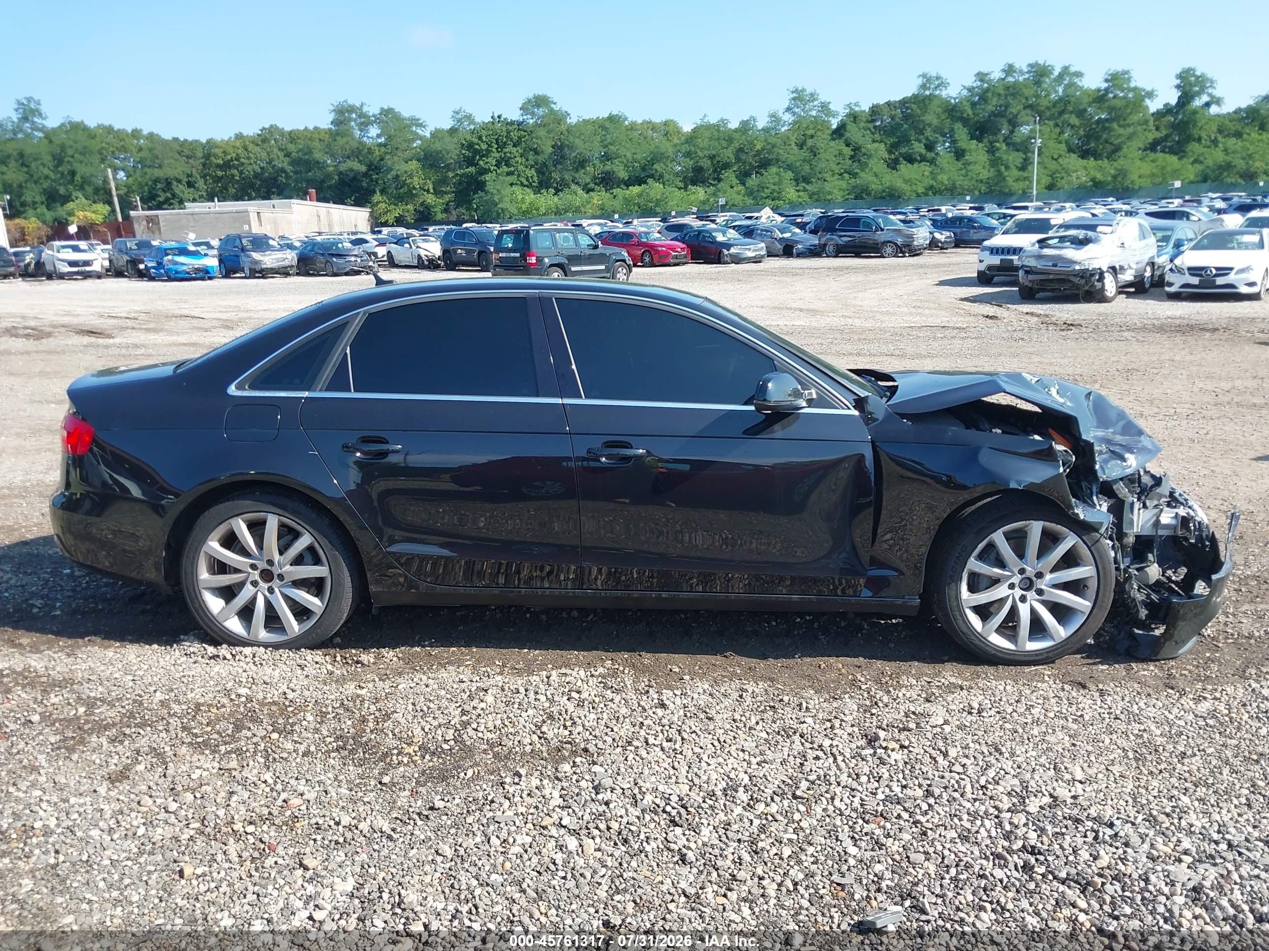 2013 Audi A4 2.0t Premium Black vin: WAUFFAFL0DN012493