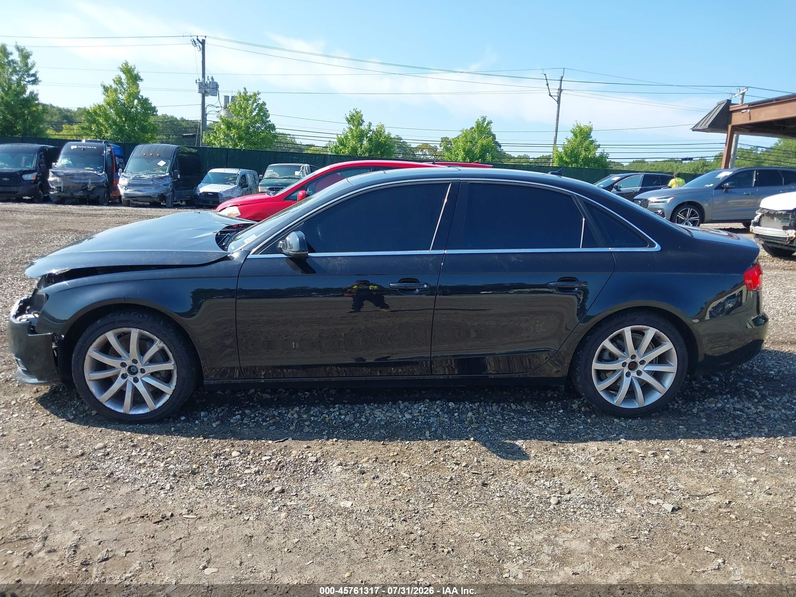 2013 Audi A4 2.0t Premium Black vin: WAUFFAFL0DN012493