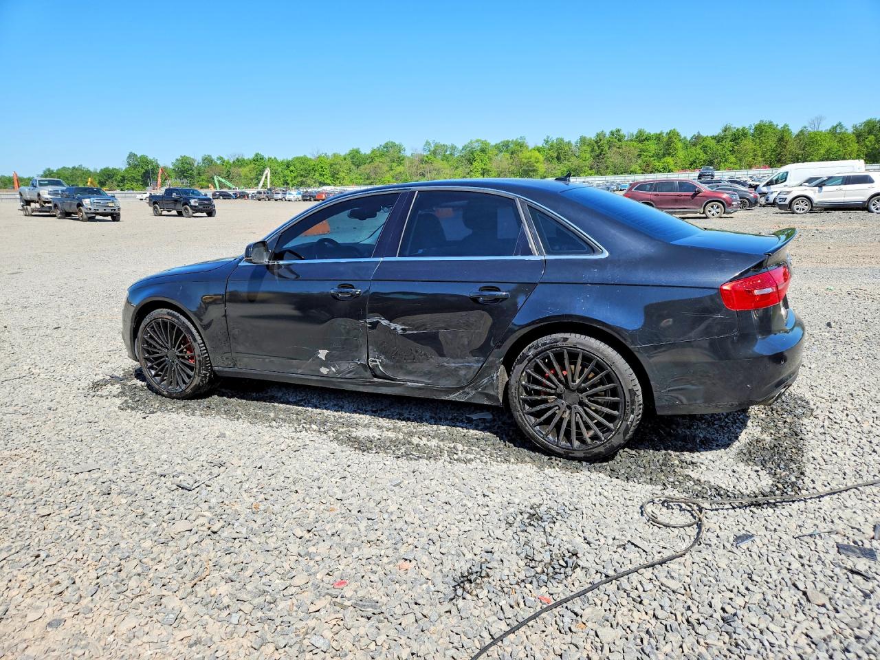 2013 Audi A4 Premium Plus Black vin: WAUFFAFL0DN027415