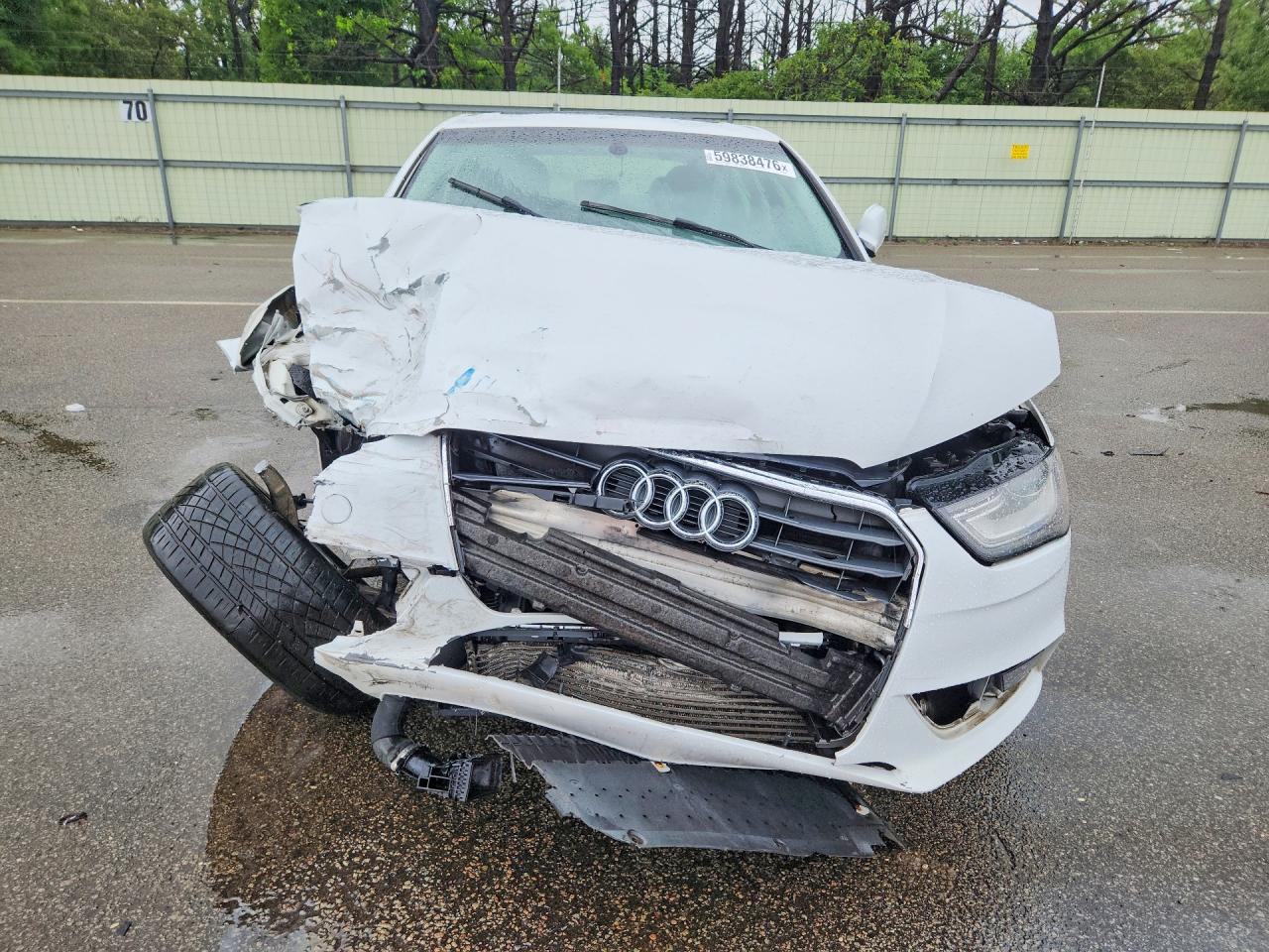 2013 Audi A4 Premium Plus White vin: WAUFFAFL0DN046921