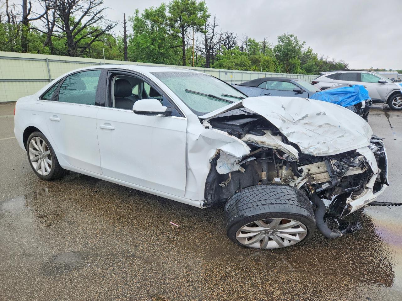 2013 Audi A4 Premium Plus White vin: WAUFFAFL0DN046921