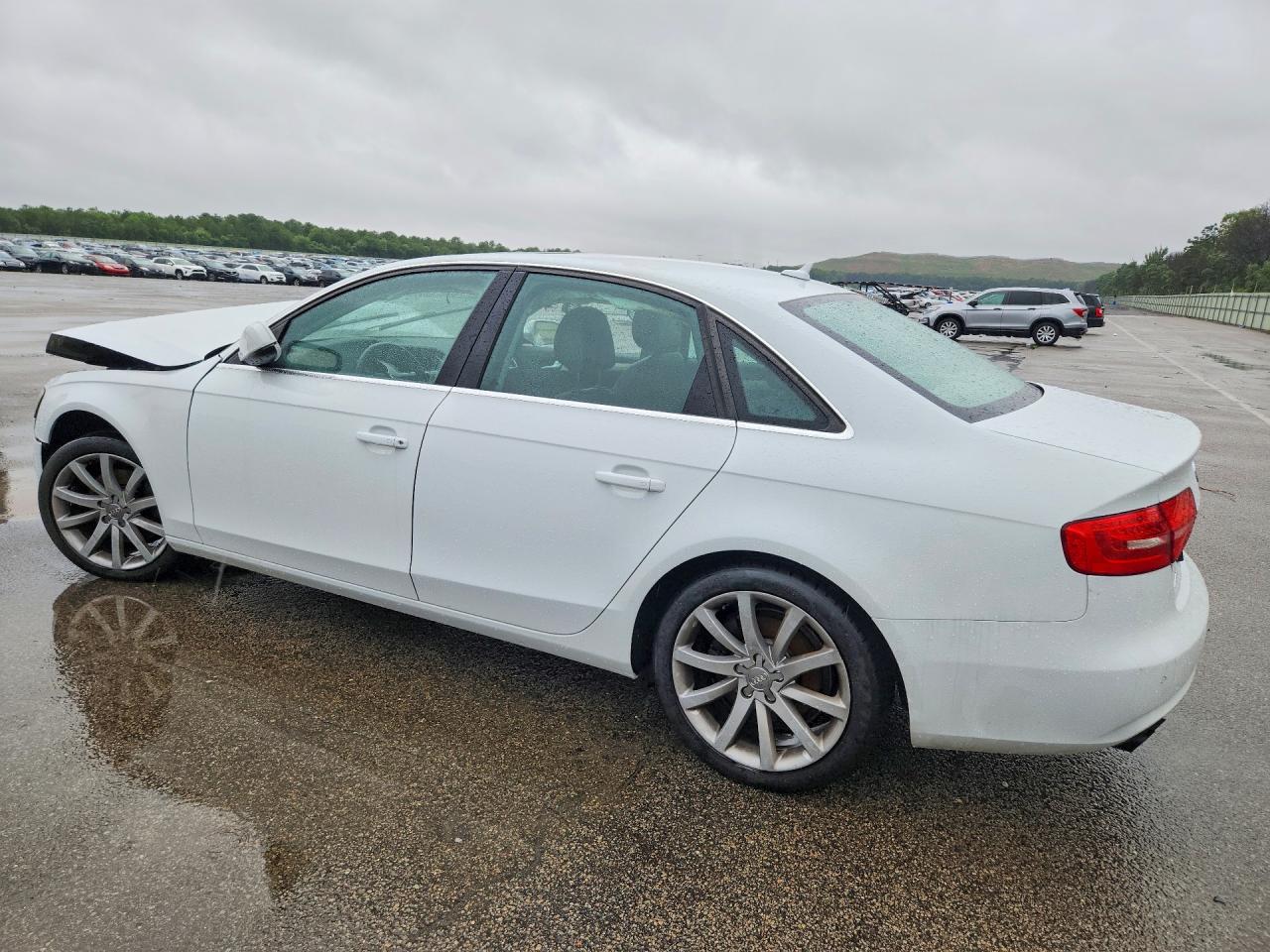 2013 Audi A4 Premium Plus White vin: WAUFFAFL0DN046921