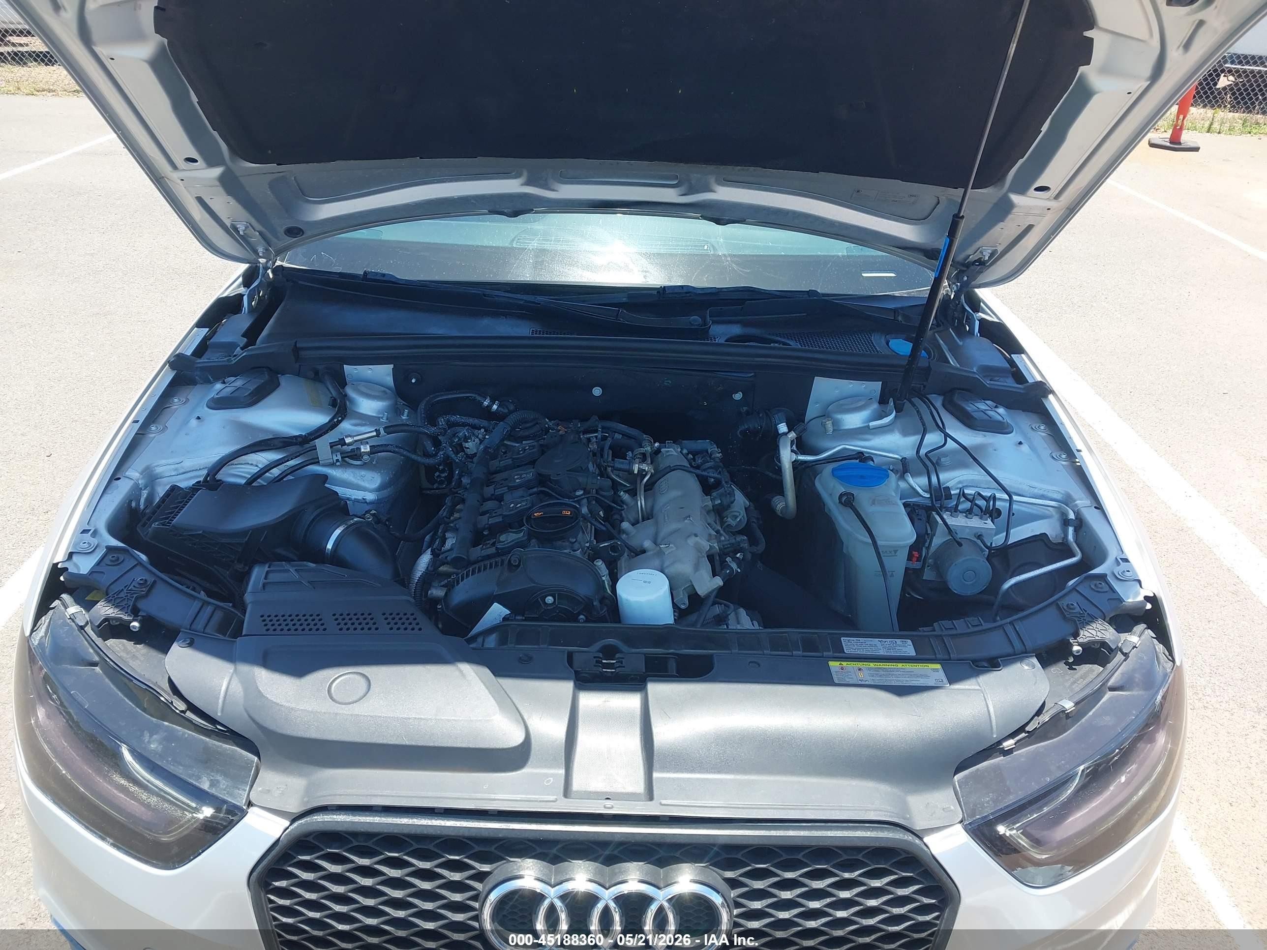 2013 Audi A4 2.0t Premium Silver vin: WAUFFAFL0DN048264