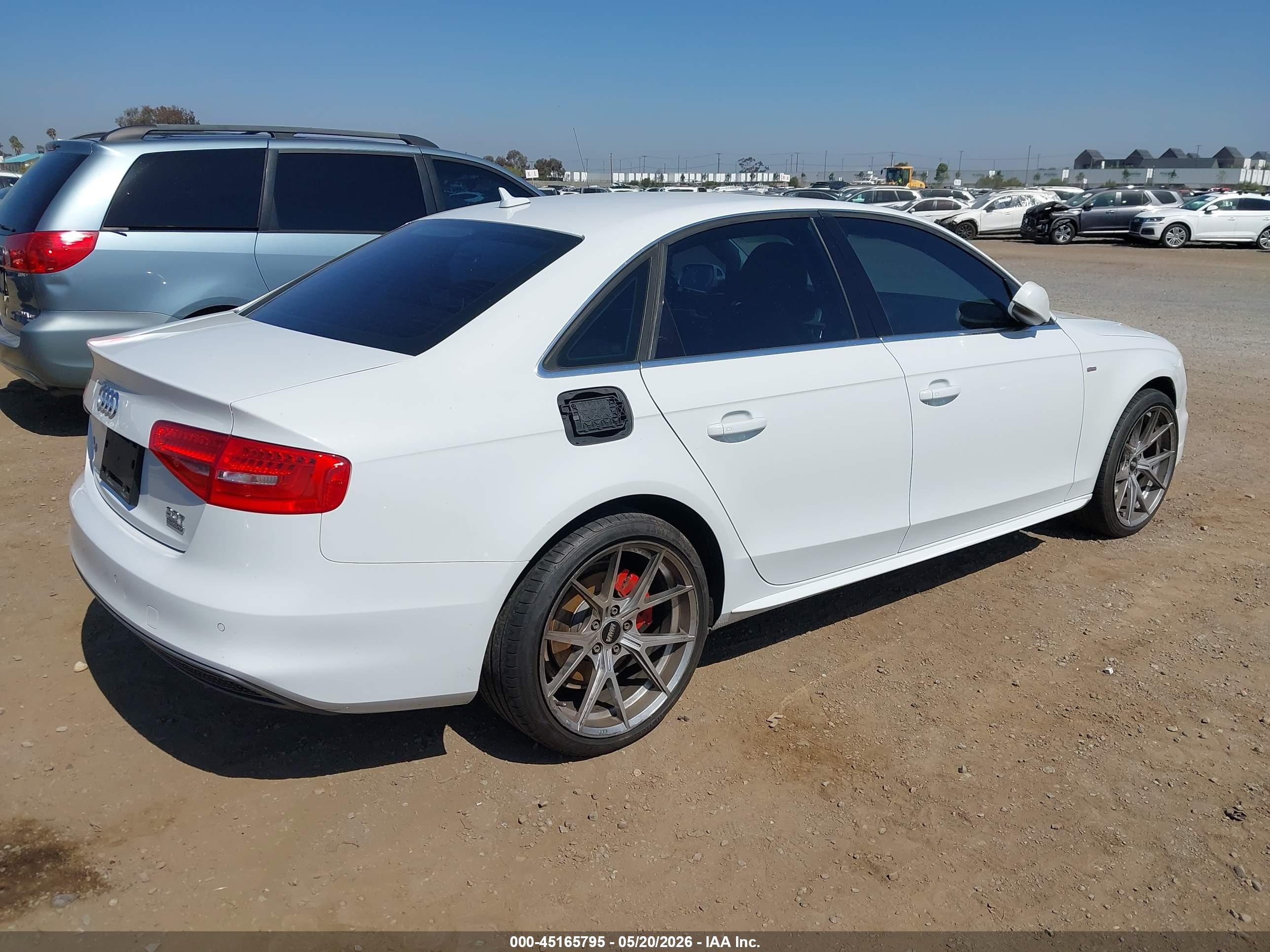 2015 Audi A4 2.0t Premium White vin: WAUFFAFL0FN036439