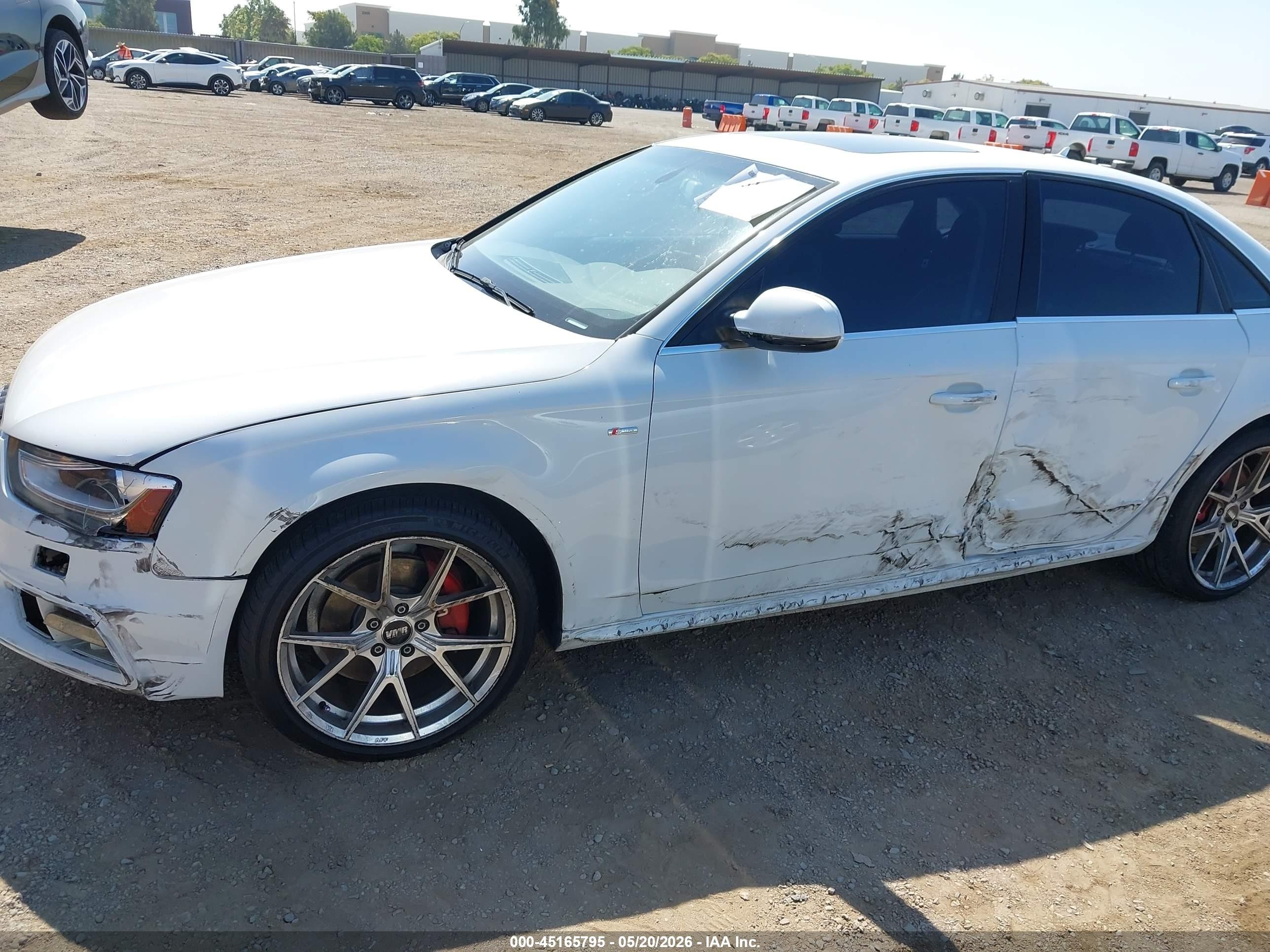 2015 Audi A4 2.0t Premium White vin: WAUFFAFL0FN036439