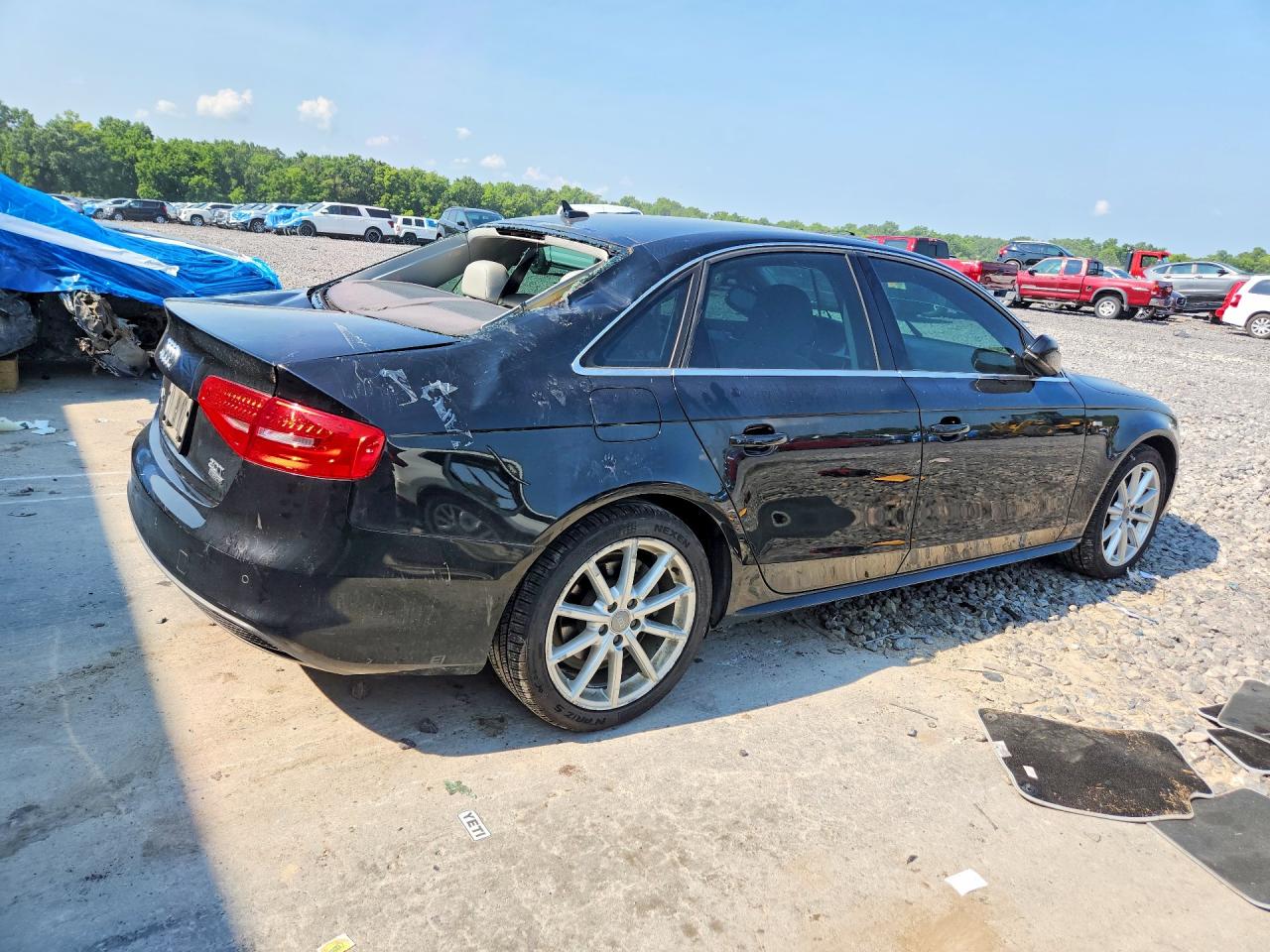 2015 Audi A4 Premium Plus Черный vin: WAUFFAFL0FN043231