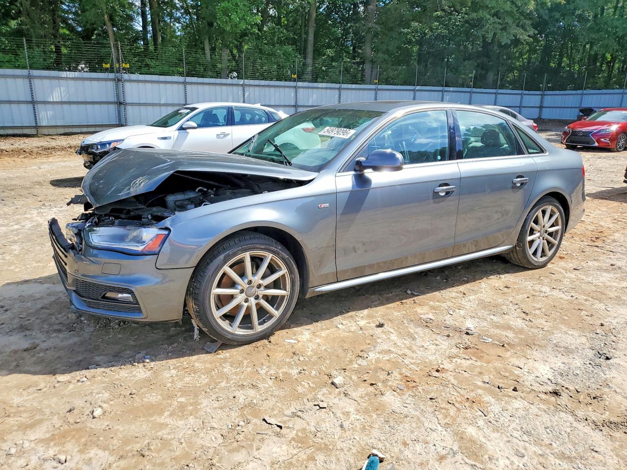 2016 Audi A4 Premium Plus S-line Gray vin: WAUFFAFL0GN015351