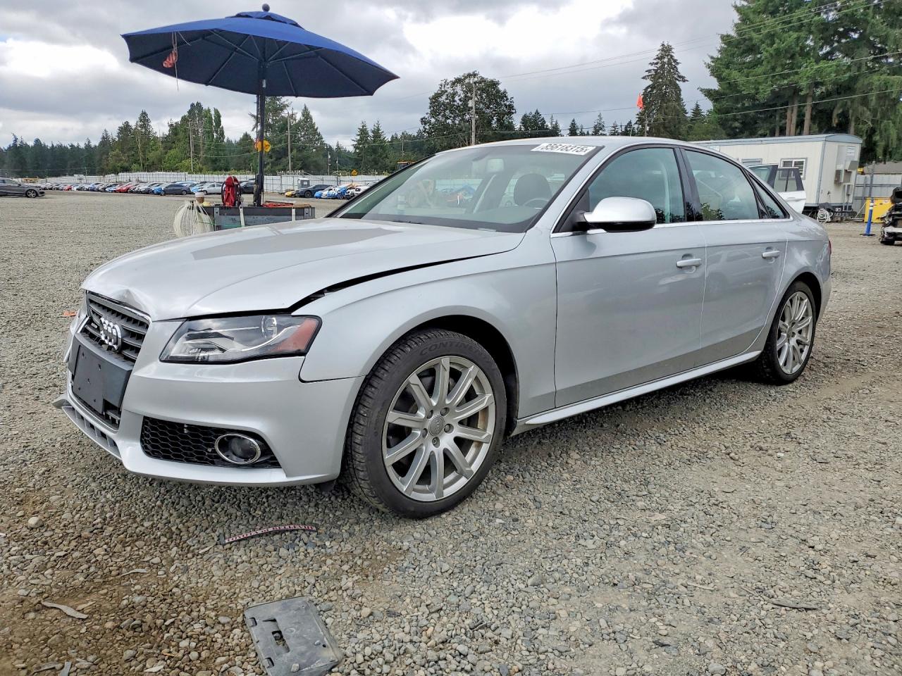 2012 Audi A4 Premium Plus Silver vin: WAUFFAFL1CN001324