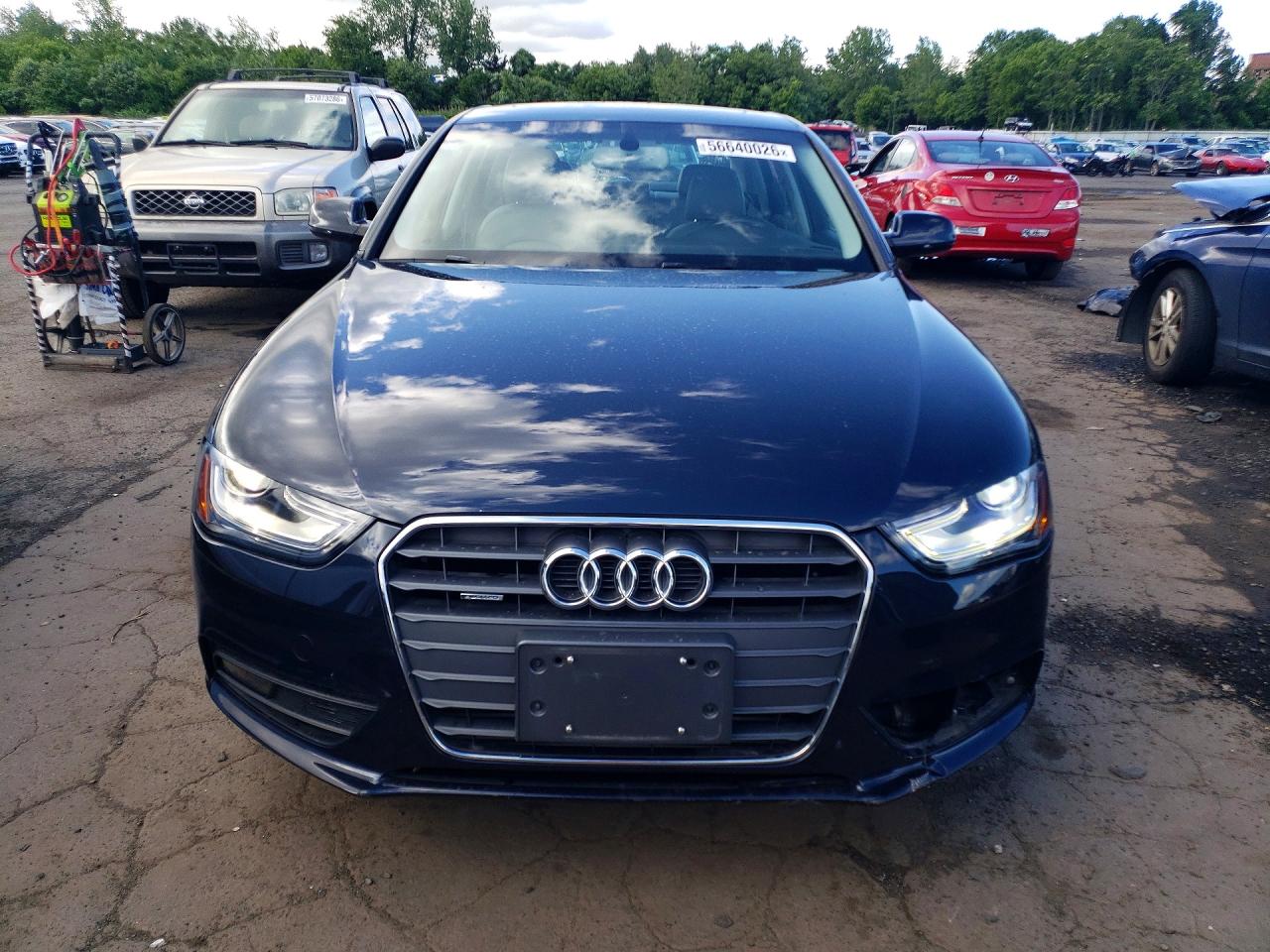 2013 Audi A4 Premium Plus Blue vin: WAUFFAFL1DN044899
