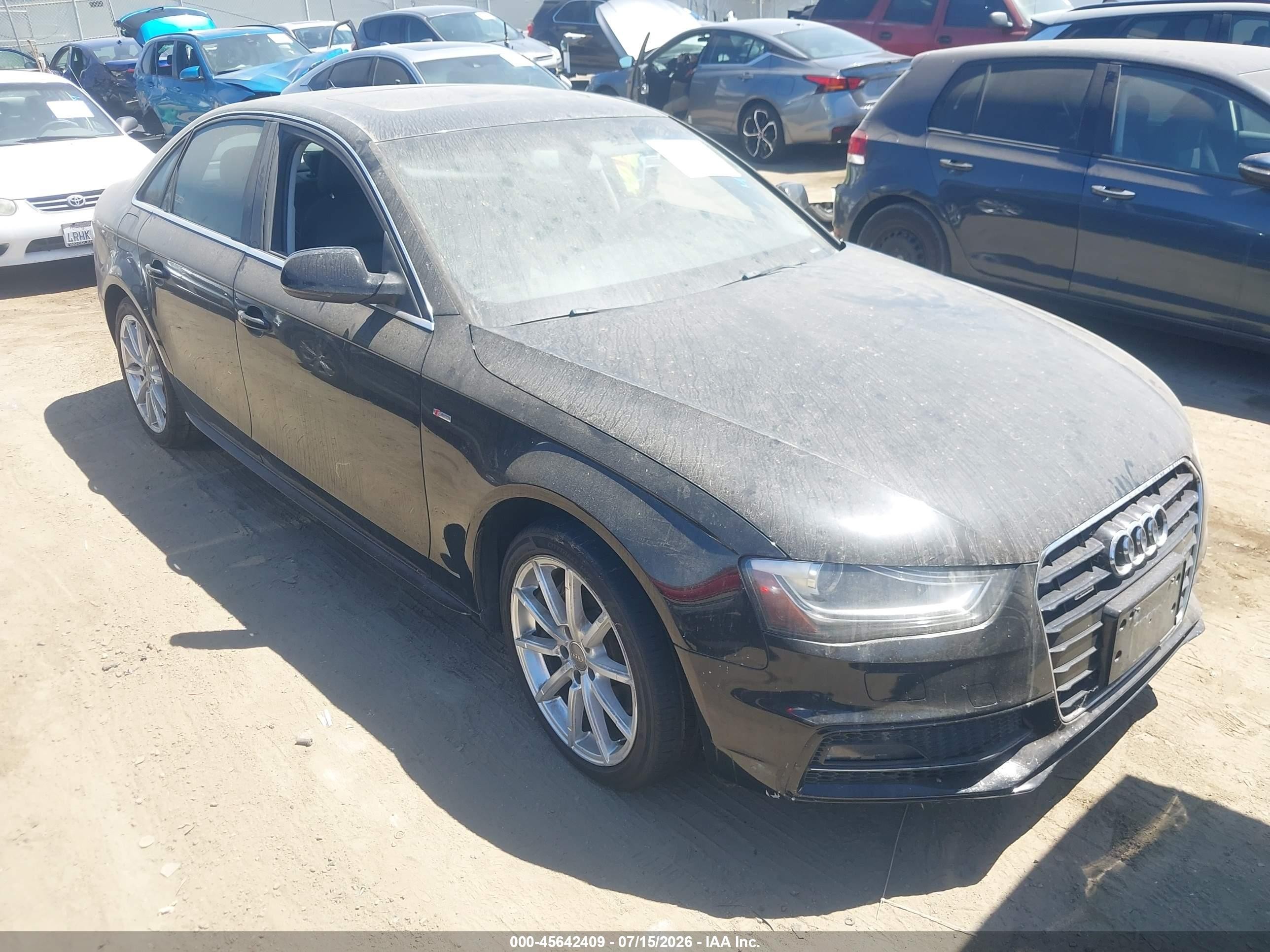 2014 Audi A4 2.0t Premium Black vin: WAUFFAFL1EA083758